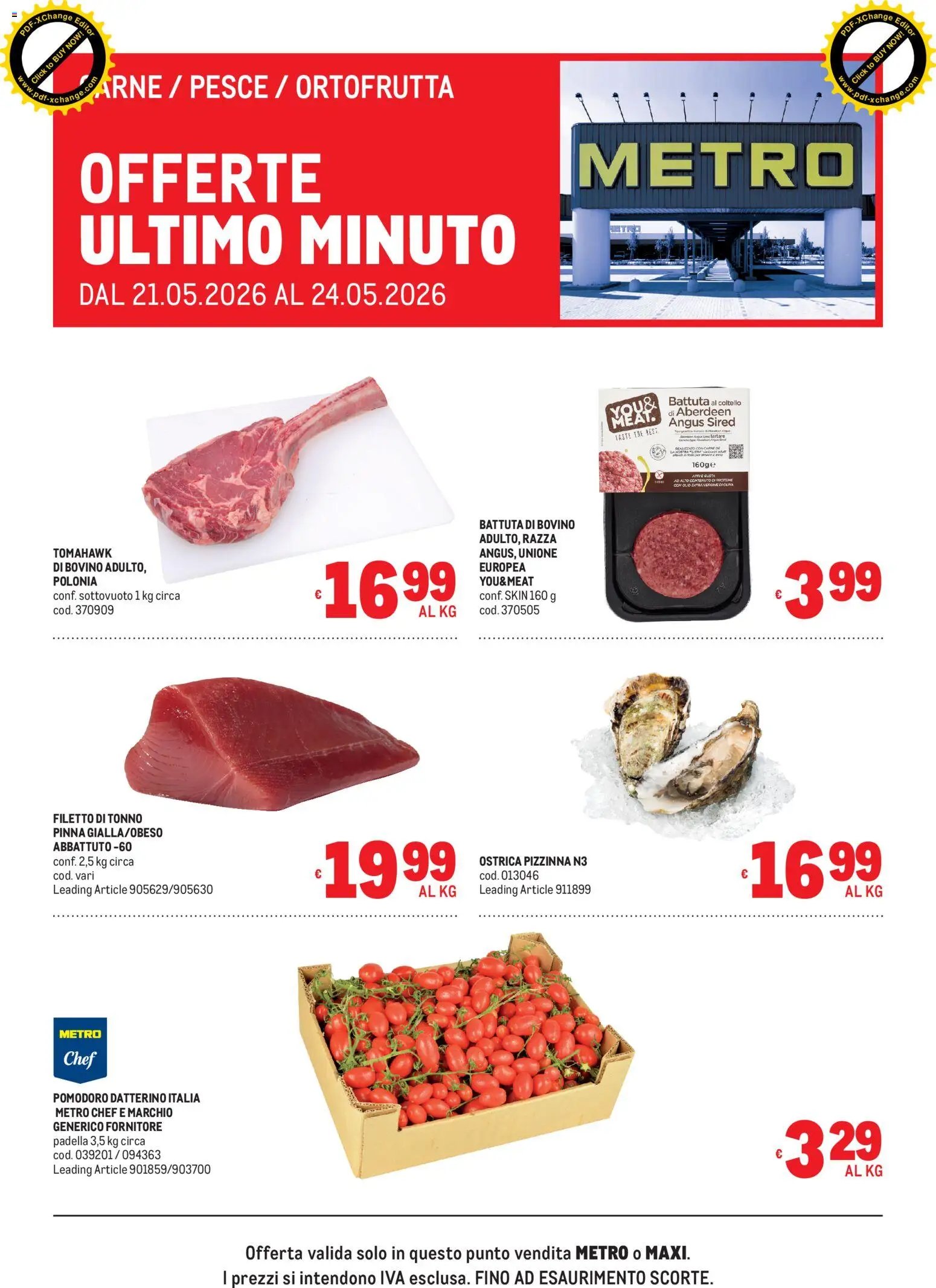 Metro volantino Offerte freschissimi (2026-05-21 - 2026-05-24)