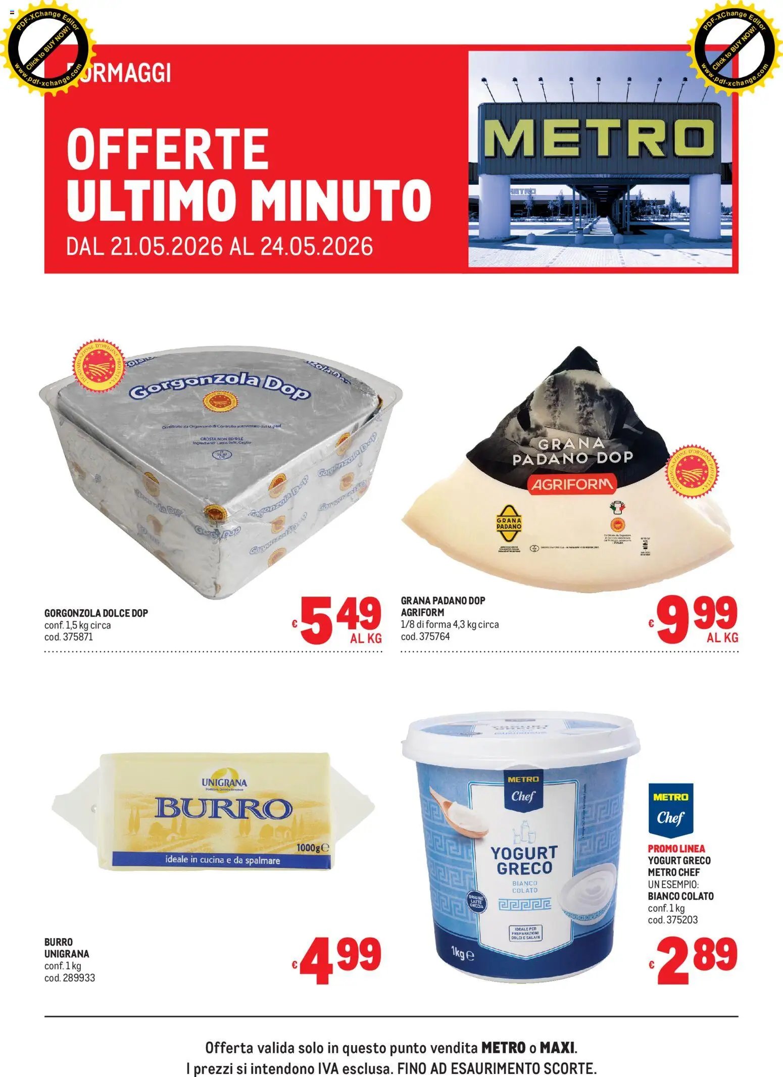 Metro volantino Offerte freschissimi (2026-05-21 - 2026-05-24)