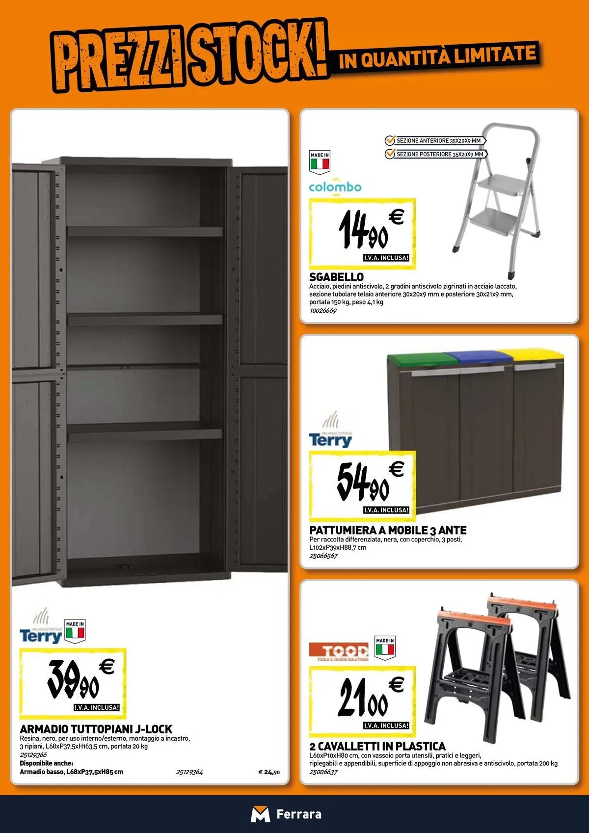 TECNOMAT - Straordinari prezzi stock!