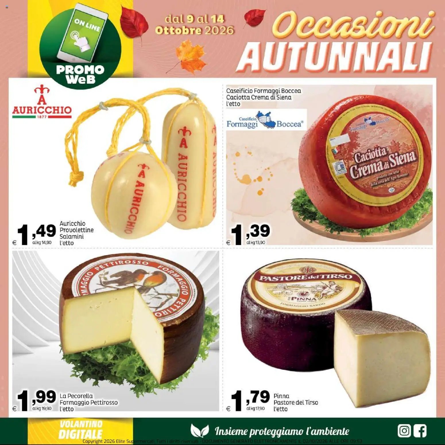 Elite Supermercati volantino Occasioni Autunnali