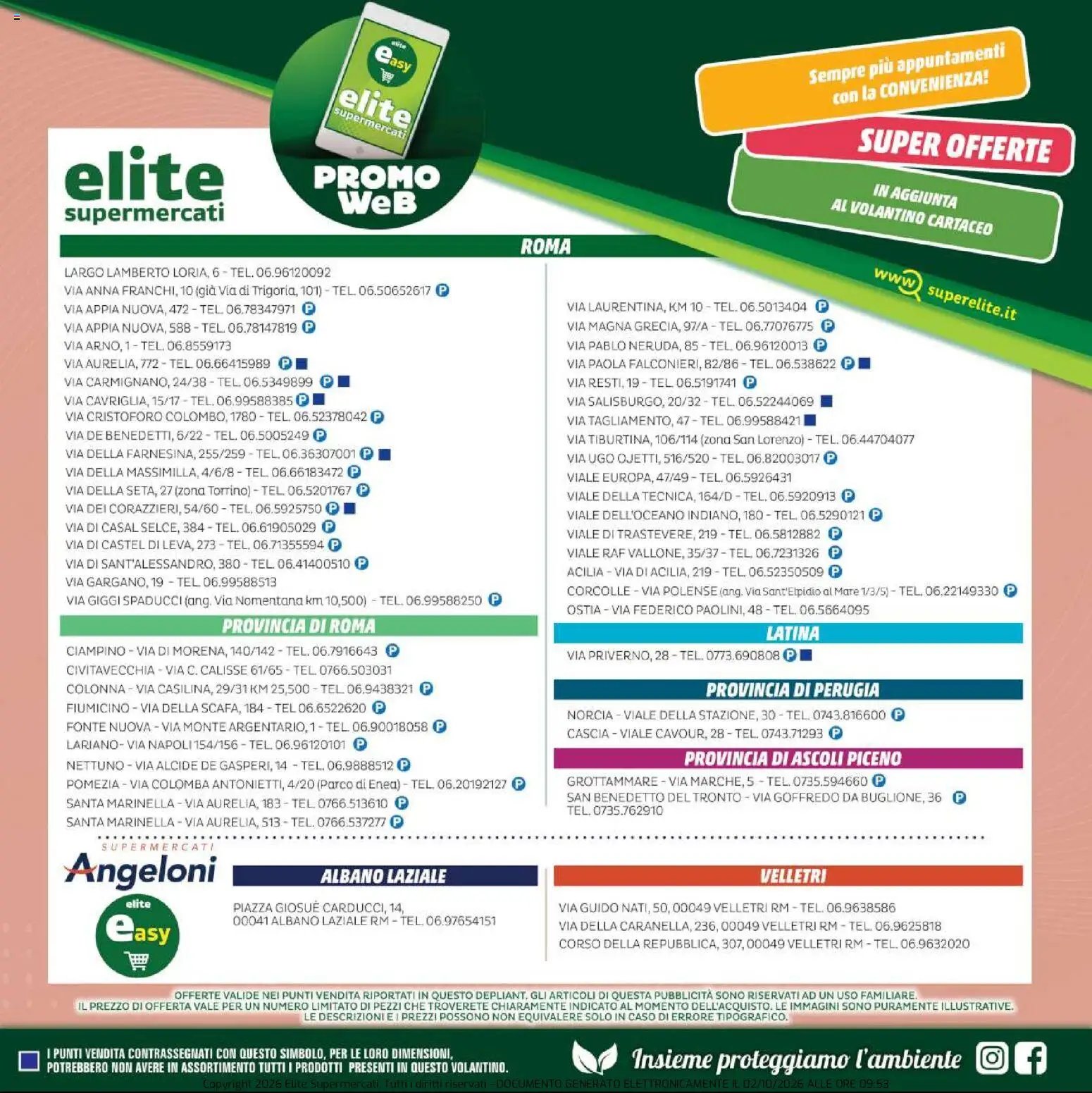 Elite Supermercati volantino Occasioni Autunnali