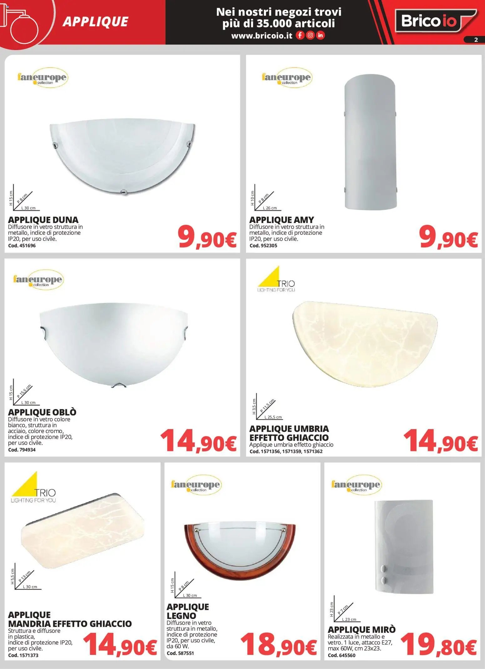 Brico io volantino Illuminazione