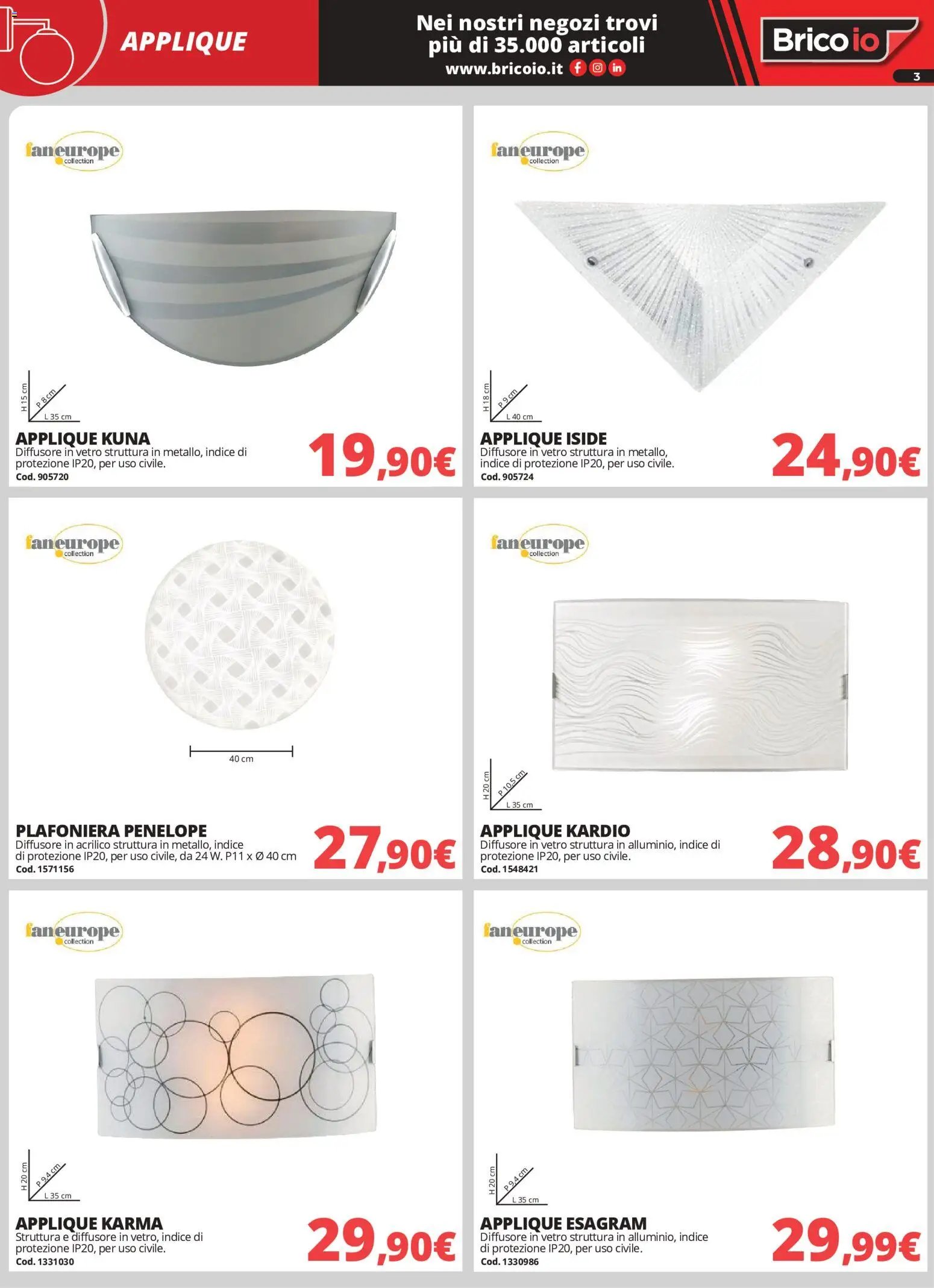 Brico io volantino Illuminazione