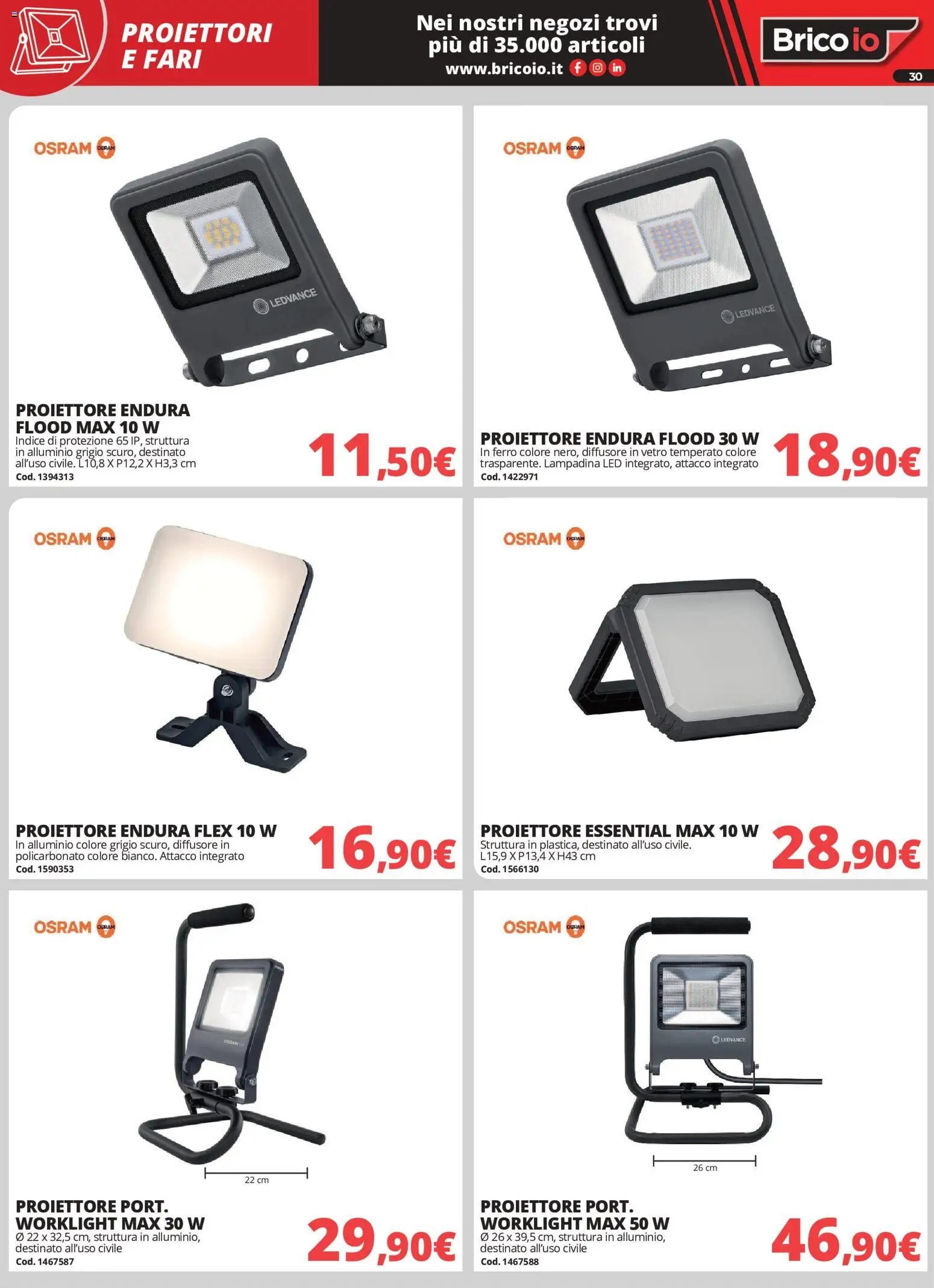 Brico io volantino Illuminazione