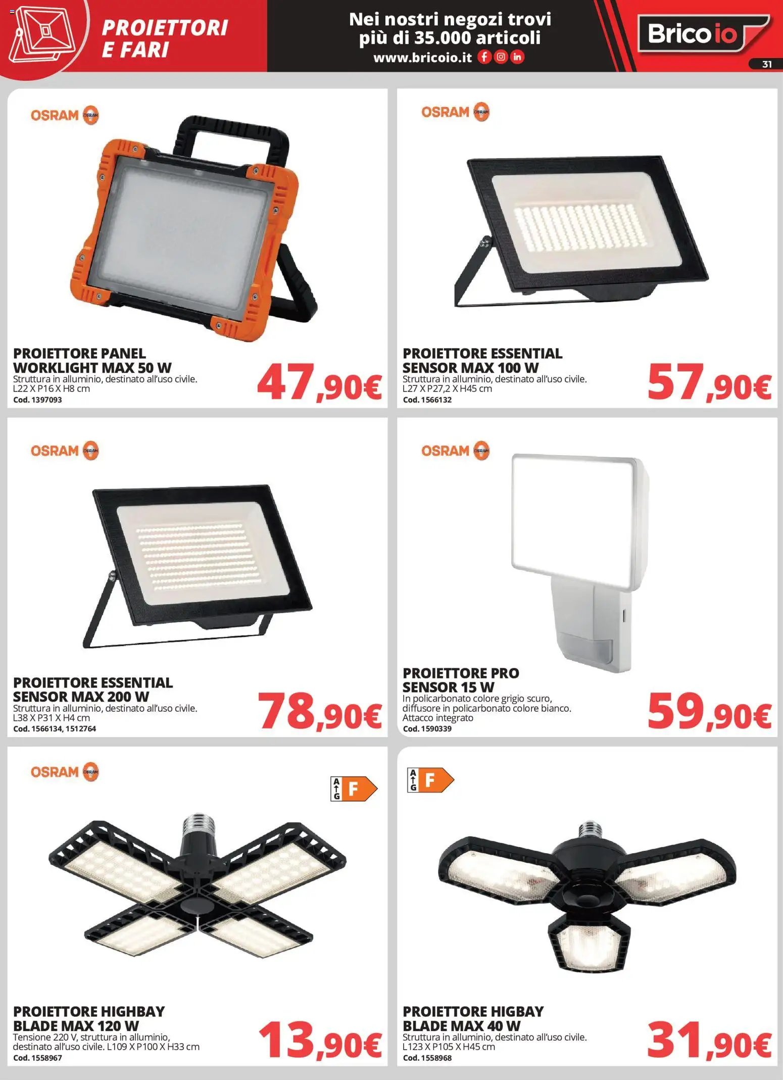 Brico io volantino Illuminazione