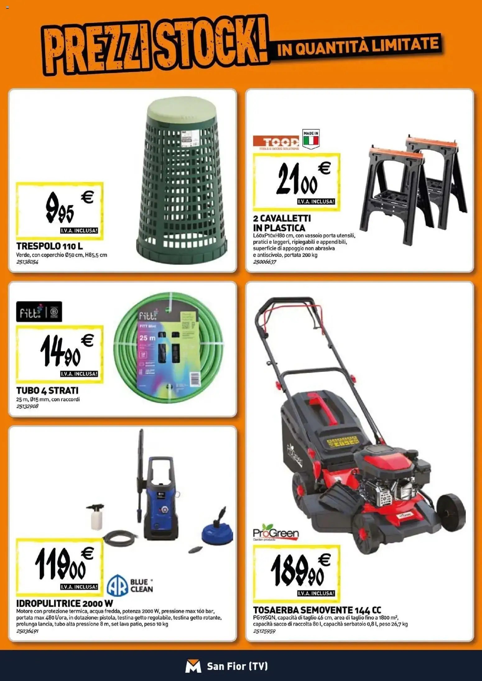 TECNOMAT - Straordinari prezzi stock!