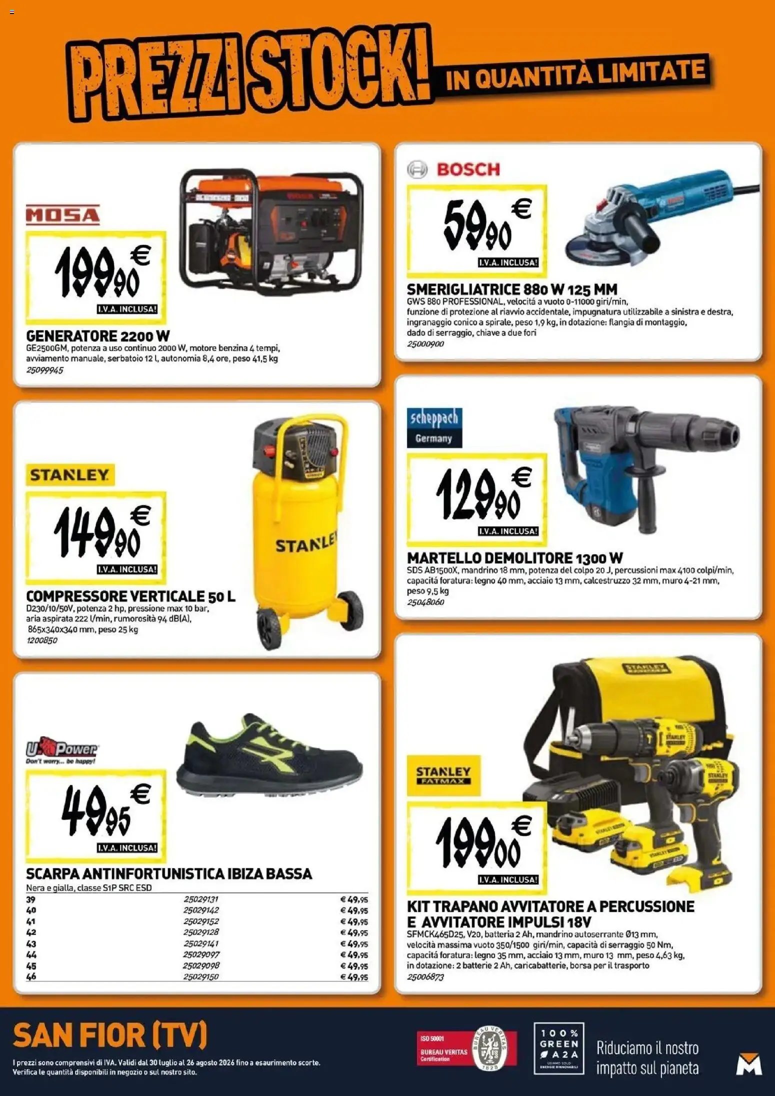 TECNOMAT - Straordinari prezzi stock!