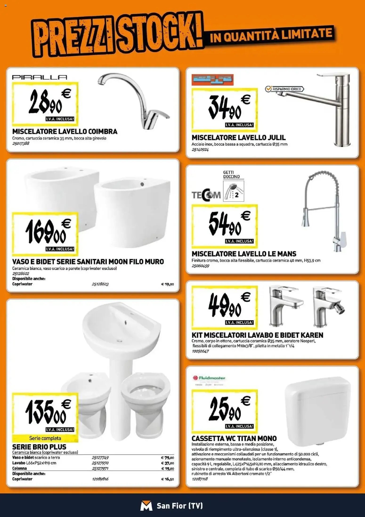 TECNOMAT - Straordinari prezzi stock!