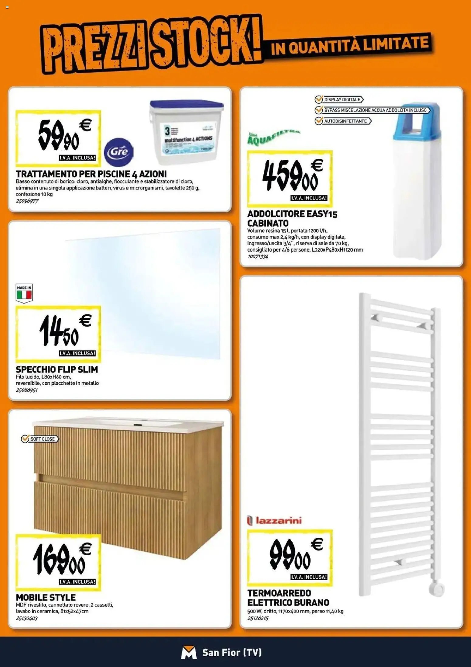 TECNOMAT - Straordinari prezzi stock!