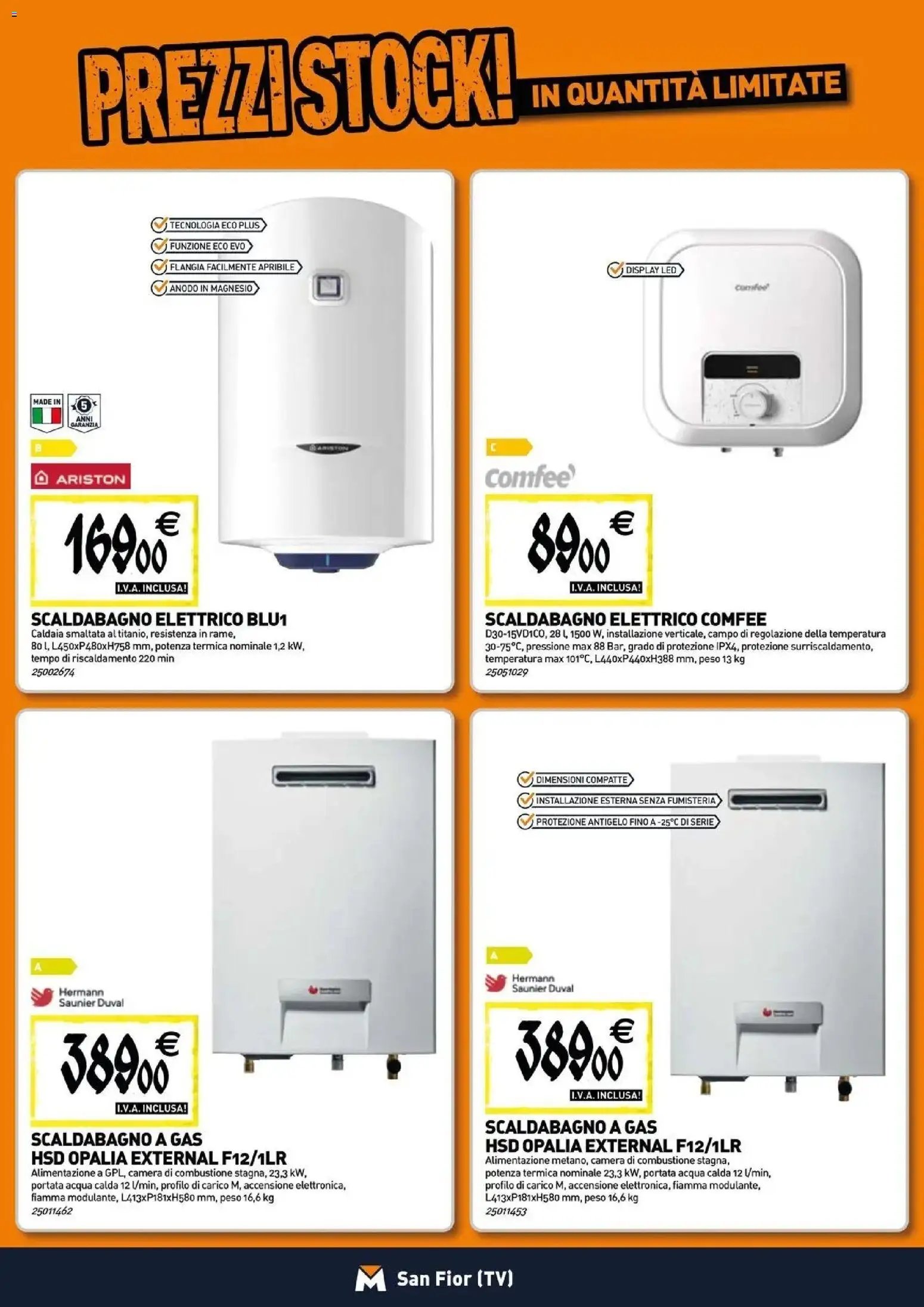 TECNOMAT - Straordinari prezzi stock!