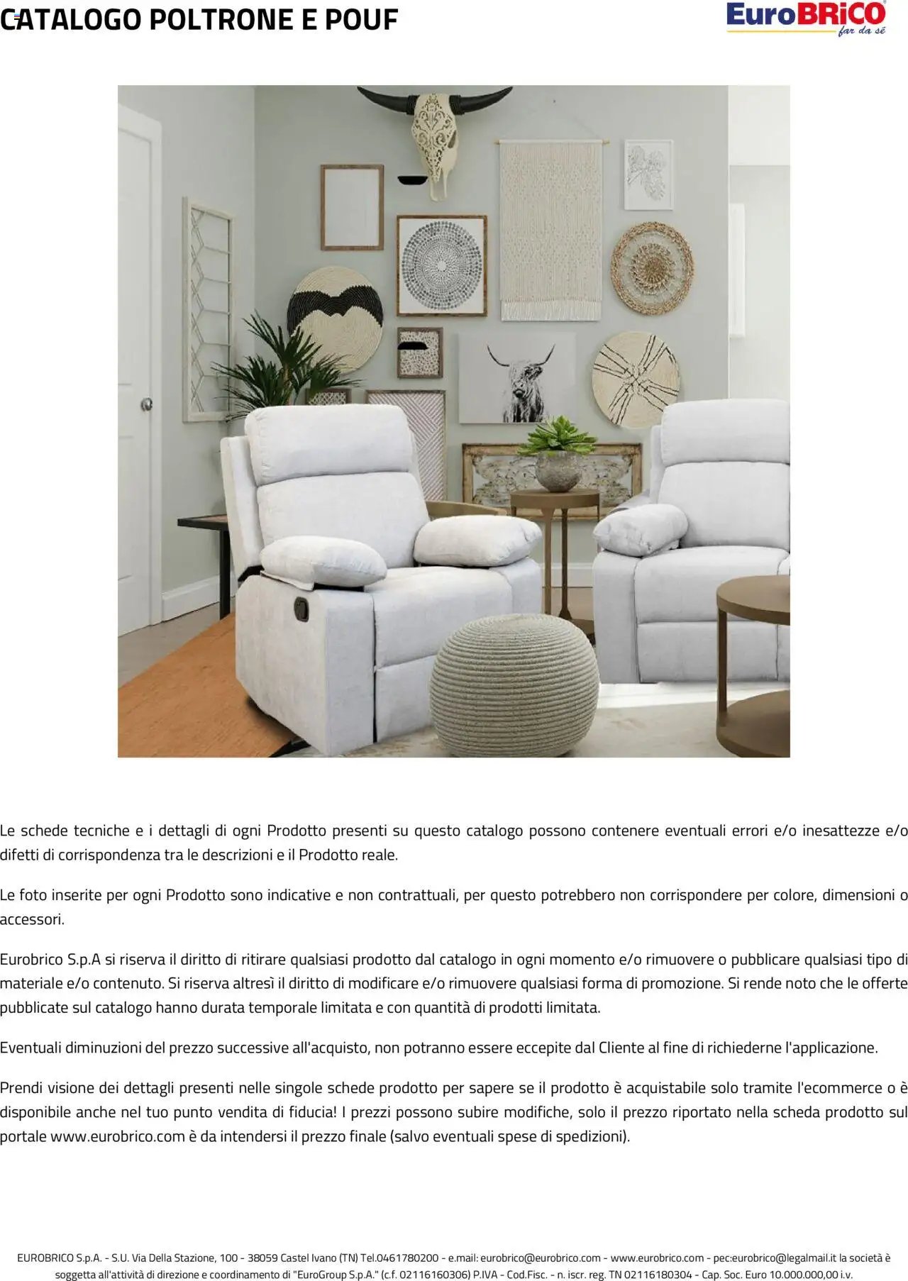 Eurobrico Poltrone e Pouf catalogo