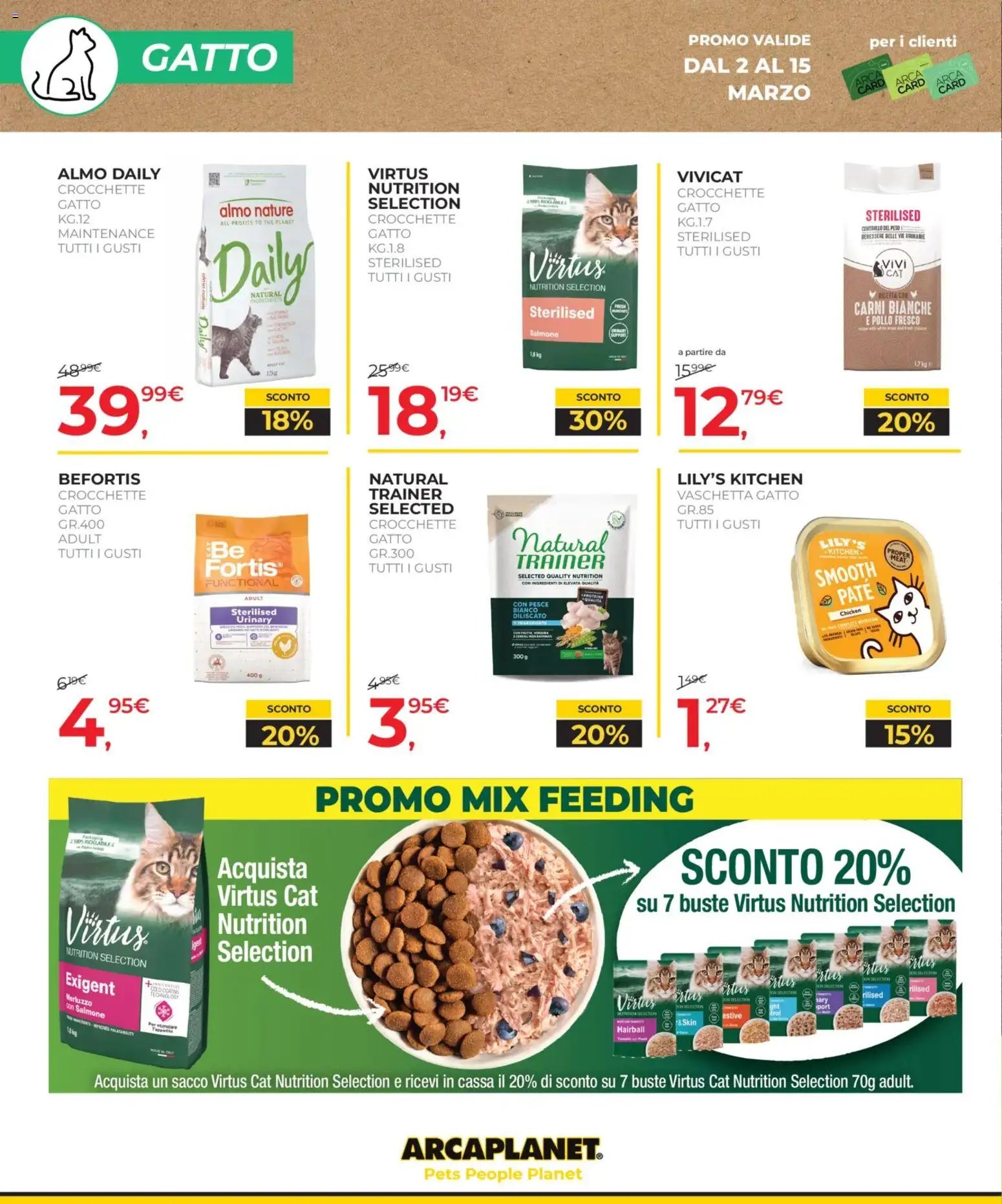 Arcaplanet volantino (2026-03-02 - 2026-03-15)