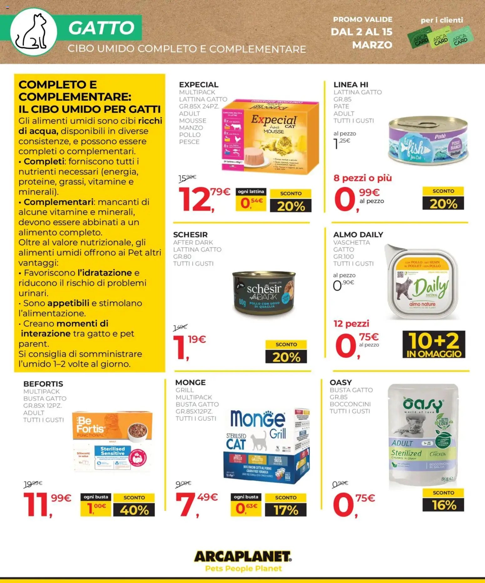 Arcaplanet volantino (2026-03-02 - 2026-03-15)