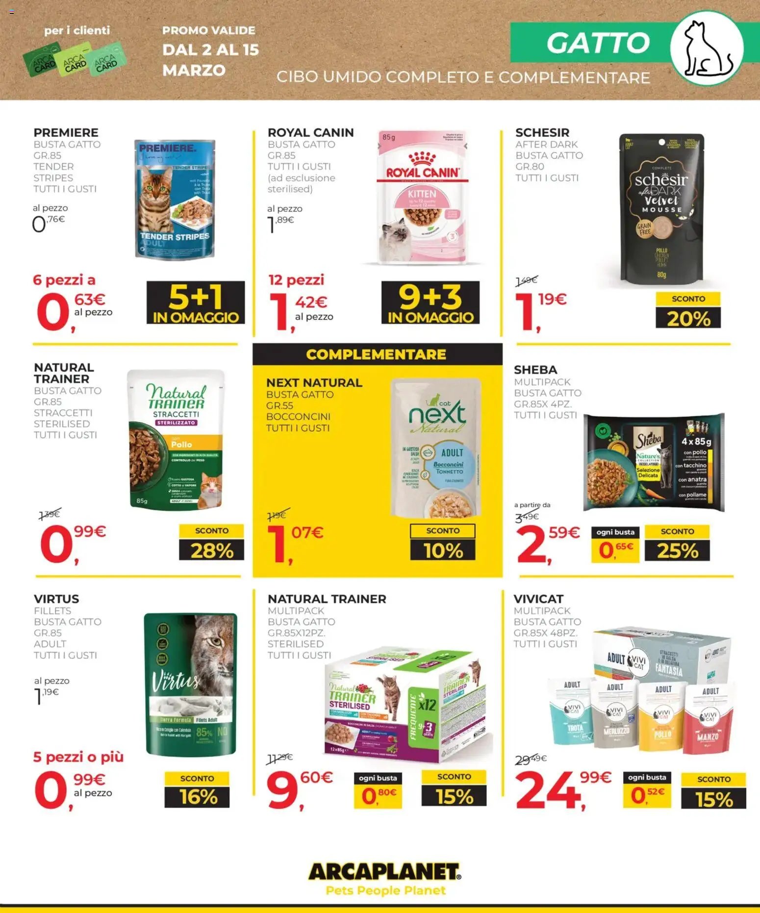 Arcaplanet volantino (2026-03-02 - 2026-03-15)