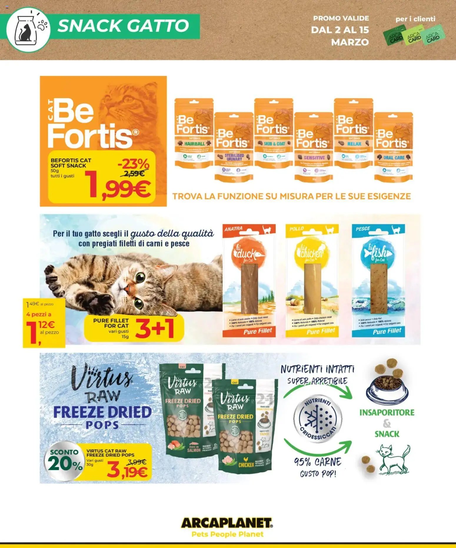 Arcaplanet volantino (2026-03-02 - 2026-03-15)
