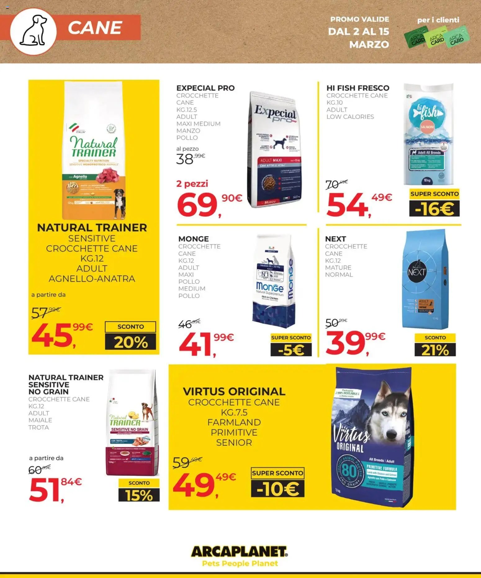 Arcaplanet volantino (2026-03-02 - 2026-03-15)
