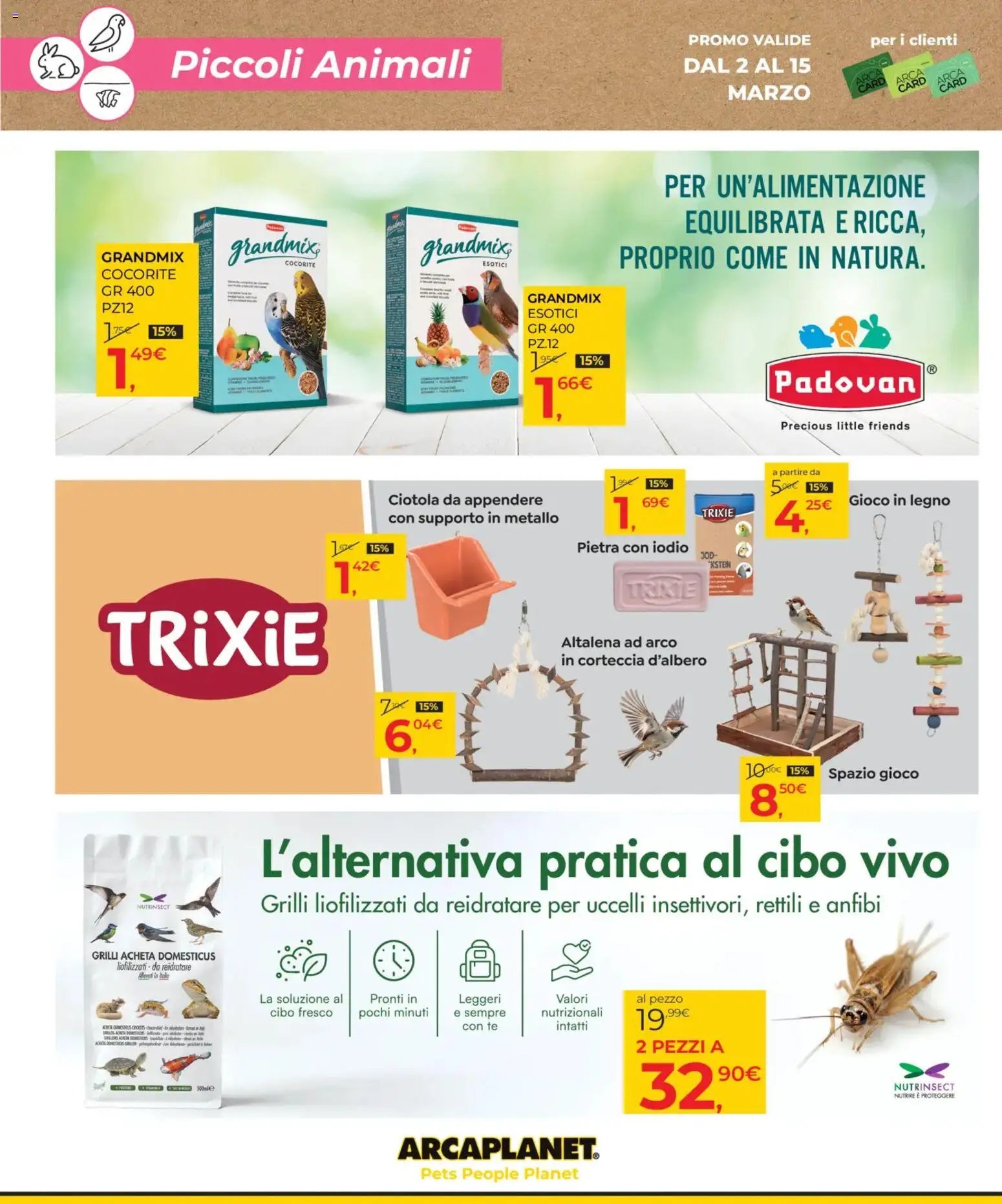 Arcaplanet volantino (2026-03-02 - 2026-03-15)