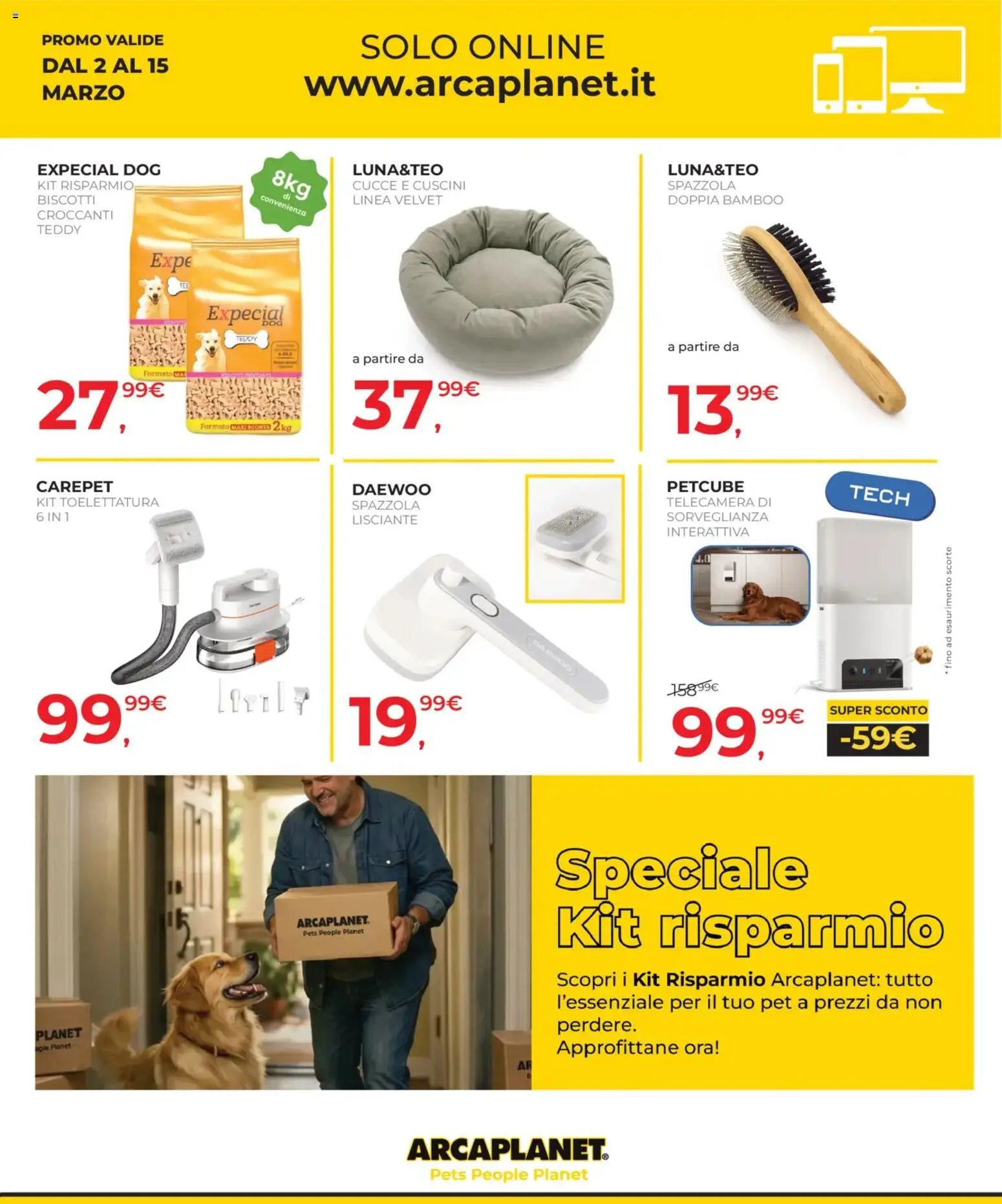 Arcaplanet volantino (2026-03-02 - 2026-03-15)