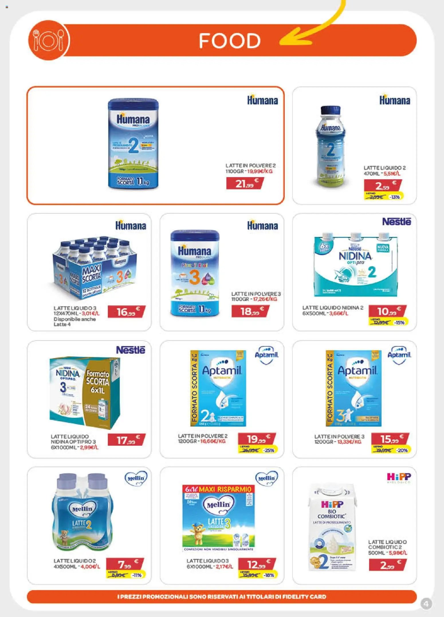 Bimbo store volantino Massafra e Gioia