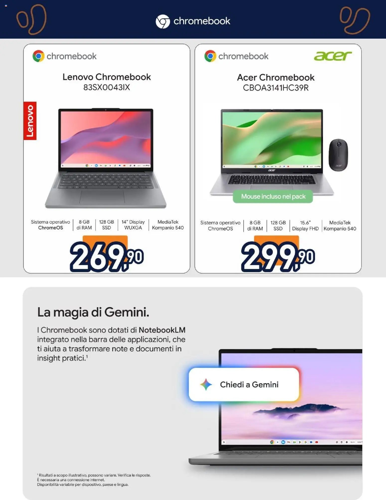 Unieuro volantino Chromebook