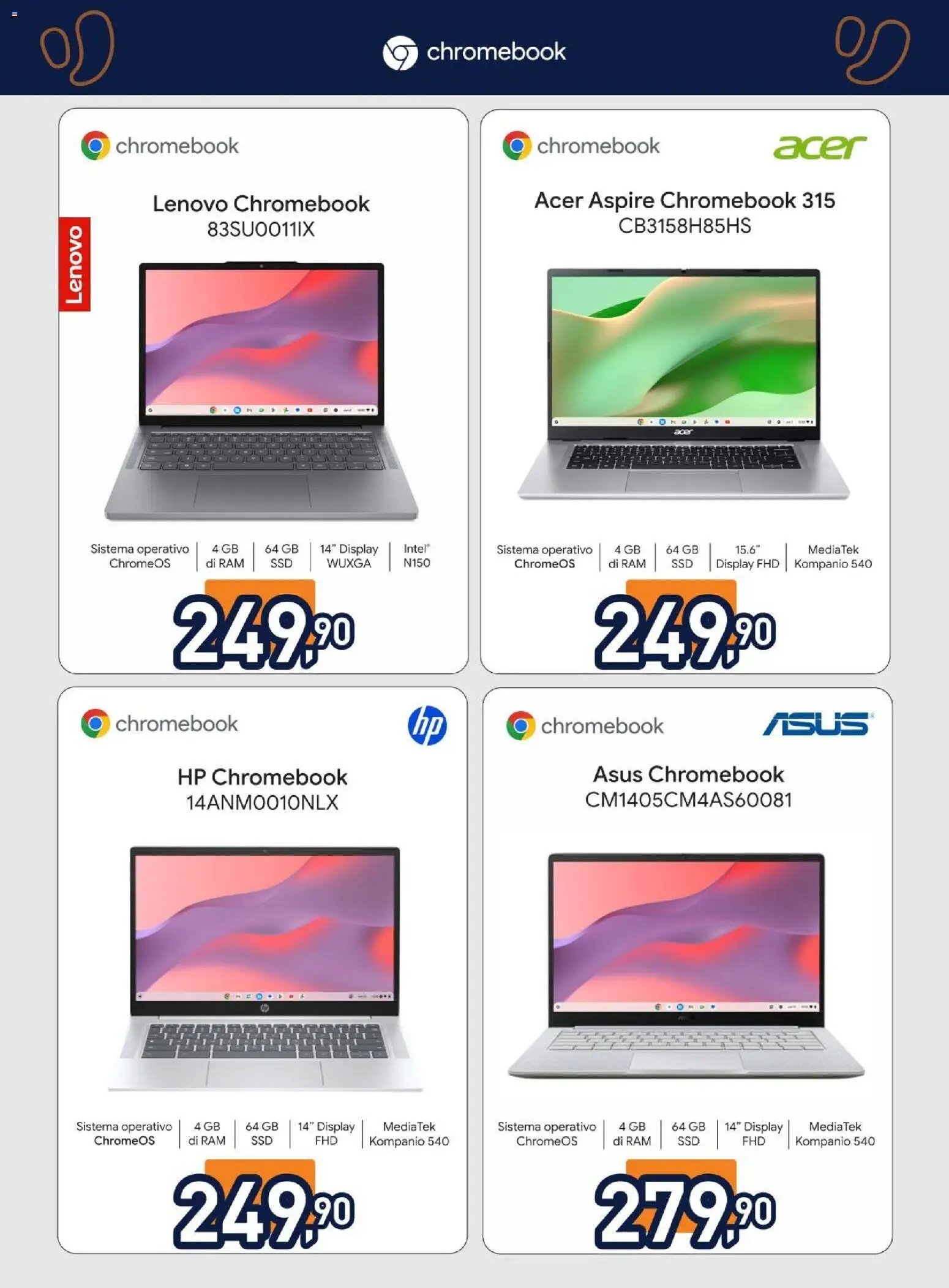 Unieuro volantino Chromebook