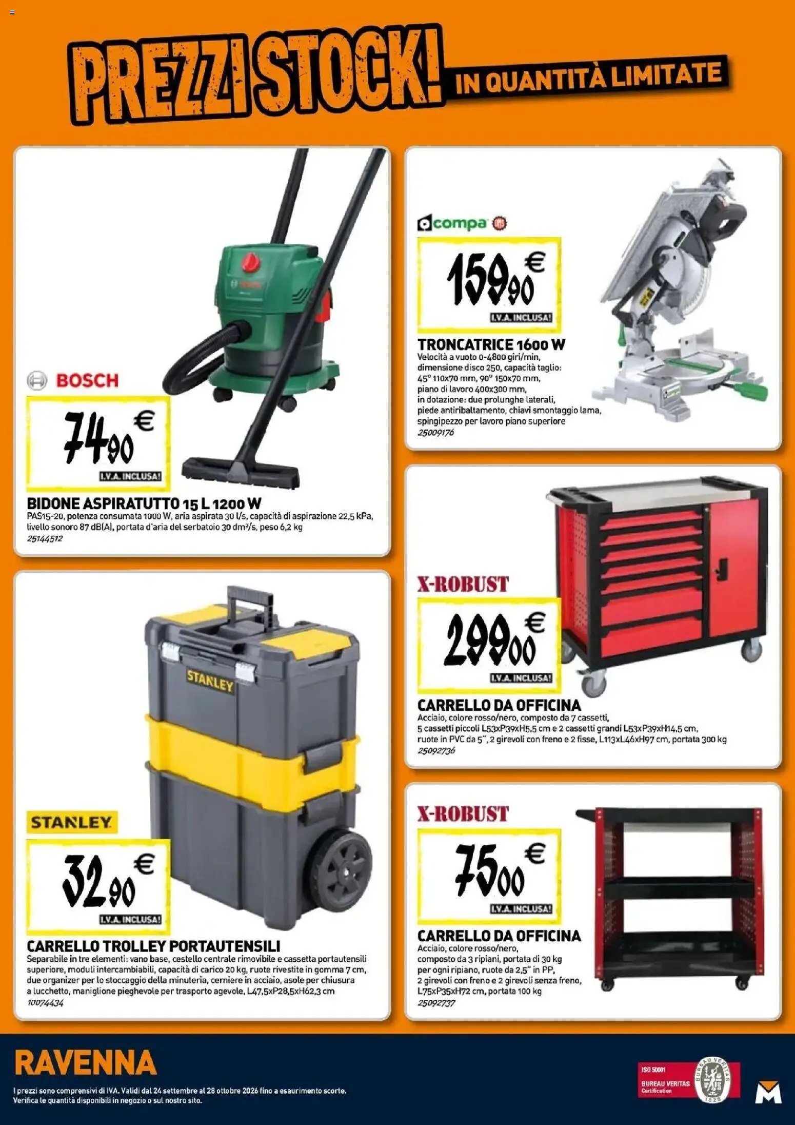 TECNOMAT - Straordinari prezzi stock!