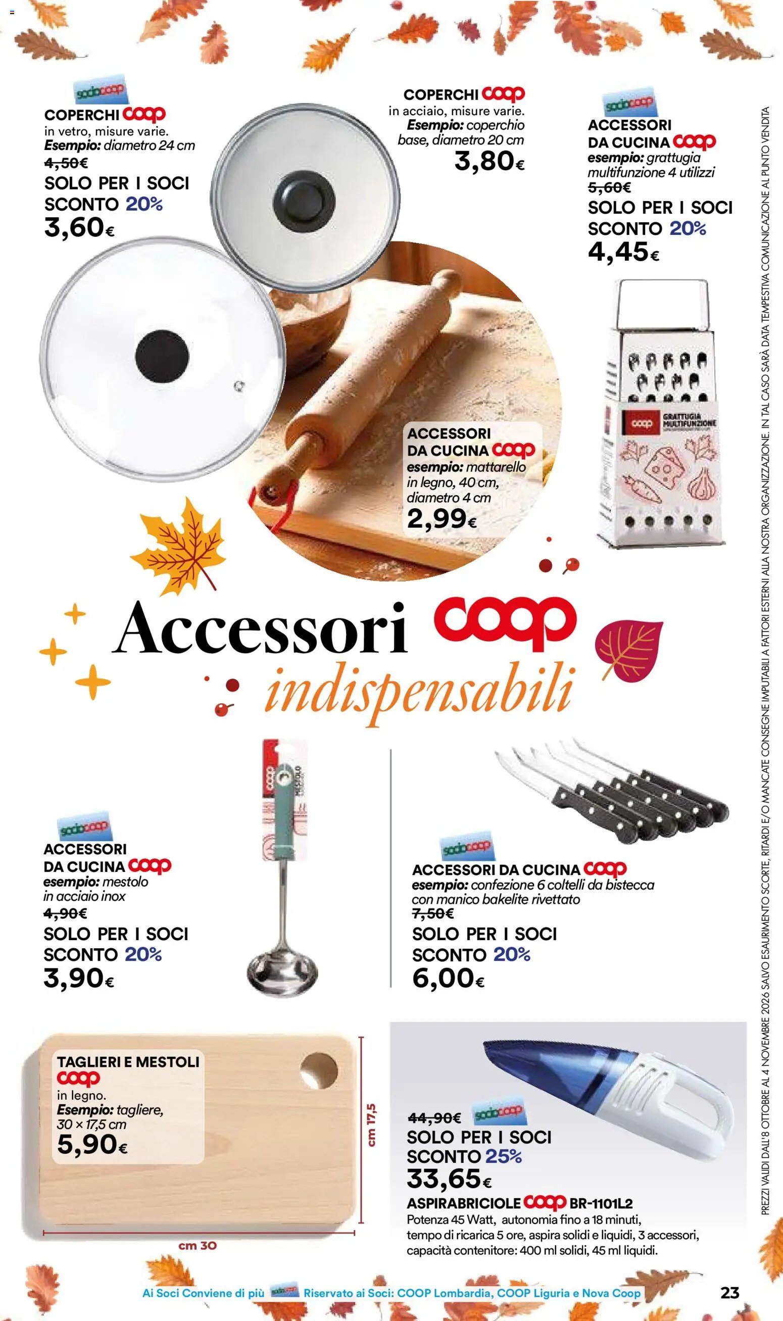 Ipercoop volantino Casa d'Autunno