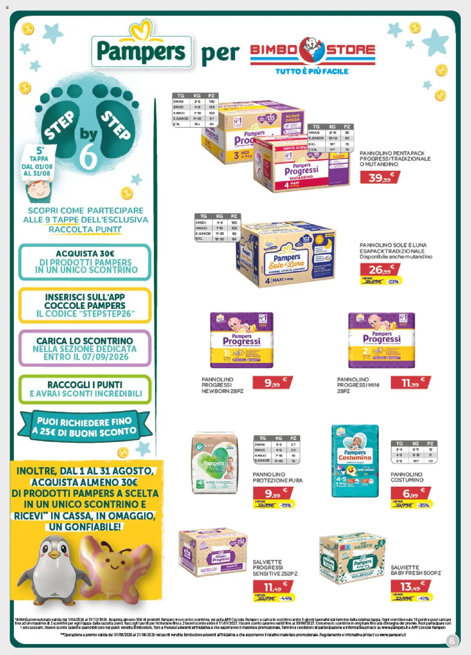 Bimbo store volantino Arezzo, Montevarchi, Foligno
