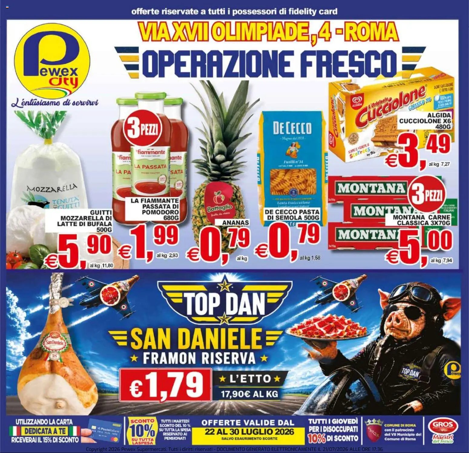 Pewex volantino Olimpiade