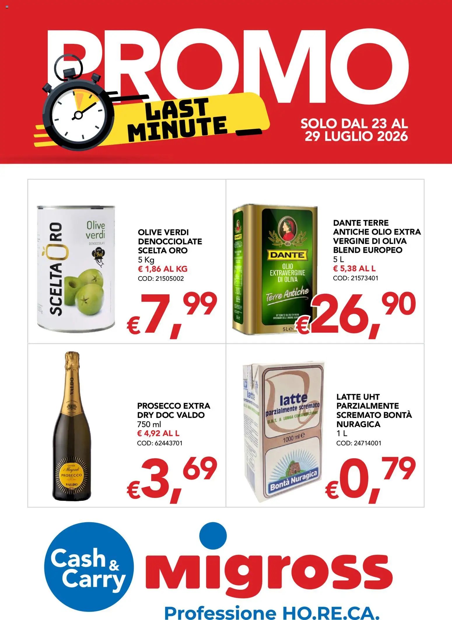 Migross volantino Promo Last minute