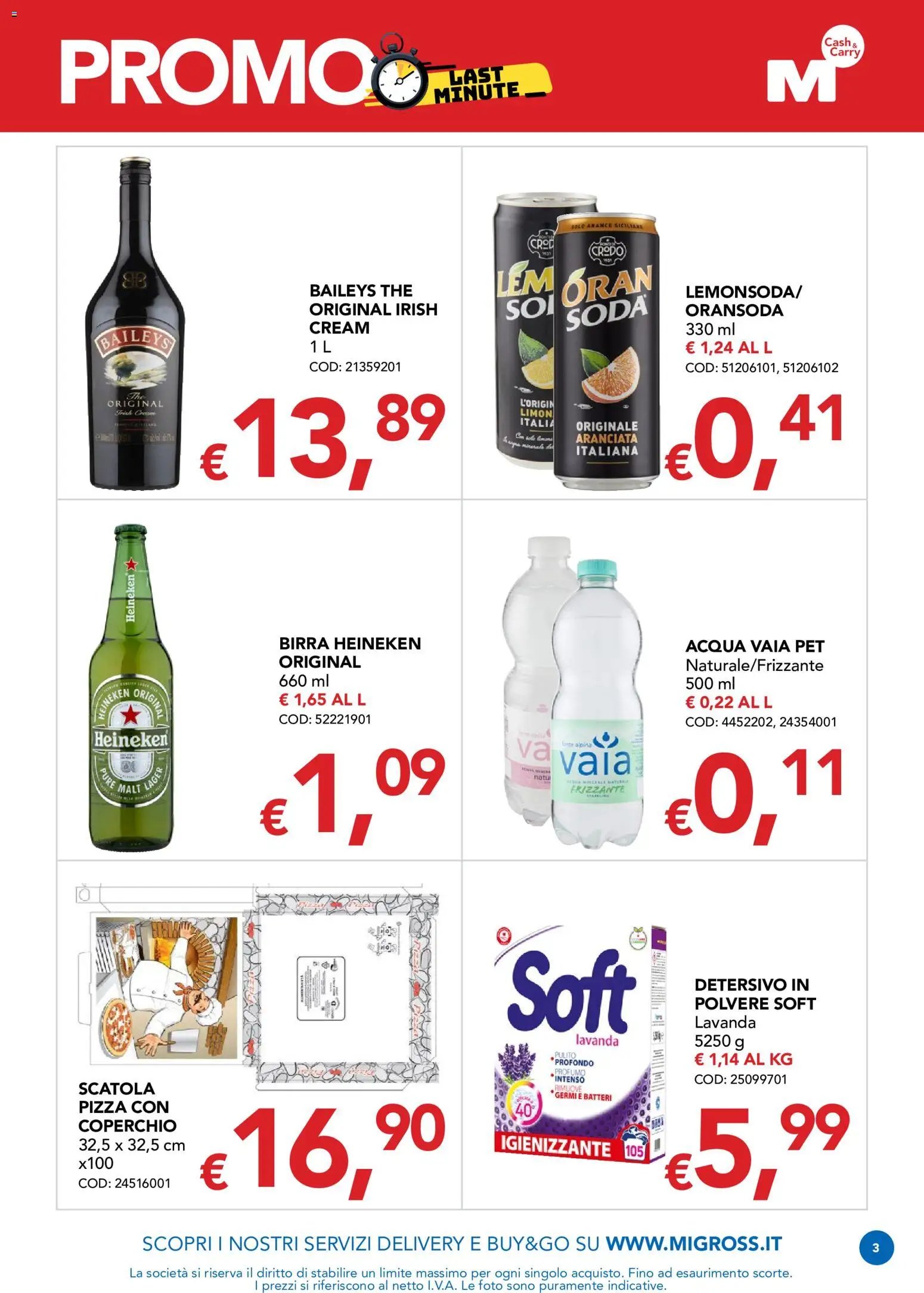 Migross volantino Promo Last minute