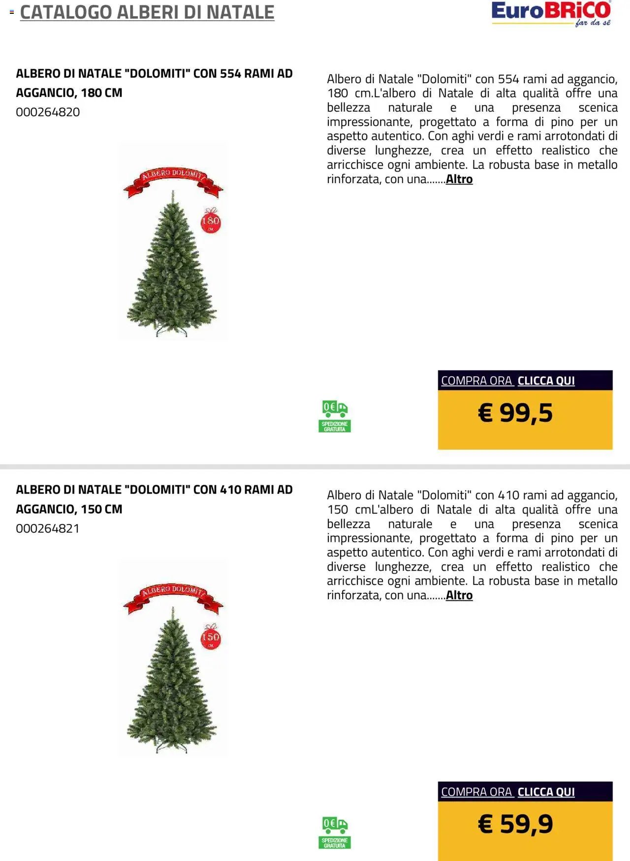 Eurobrico Alberi di Natale catalogo