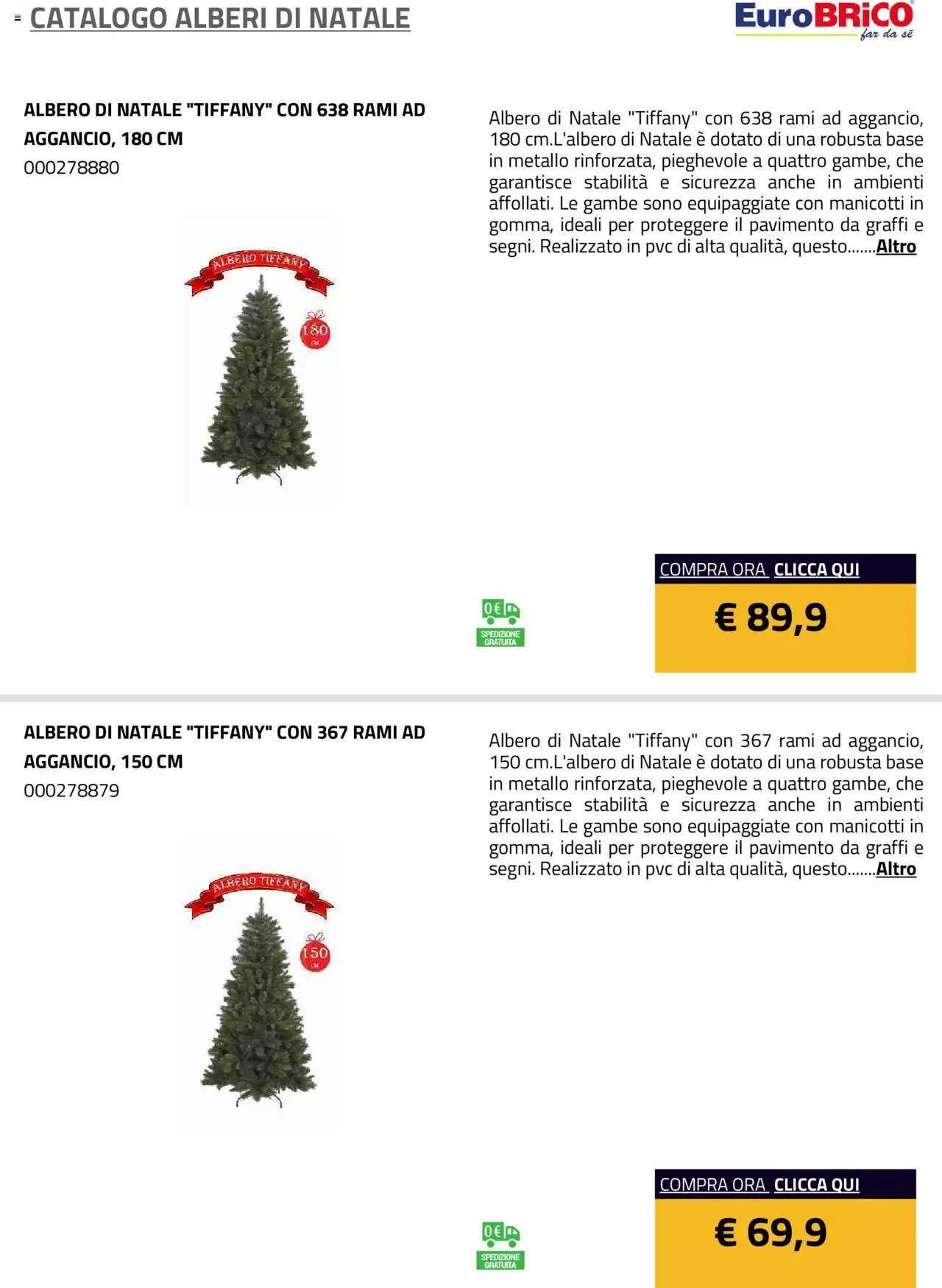 Eurobrico Alberi di Natale catalogo