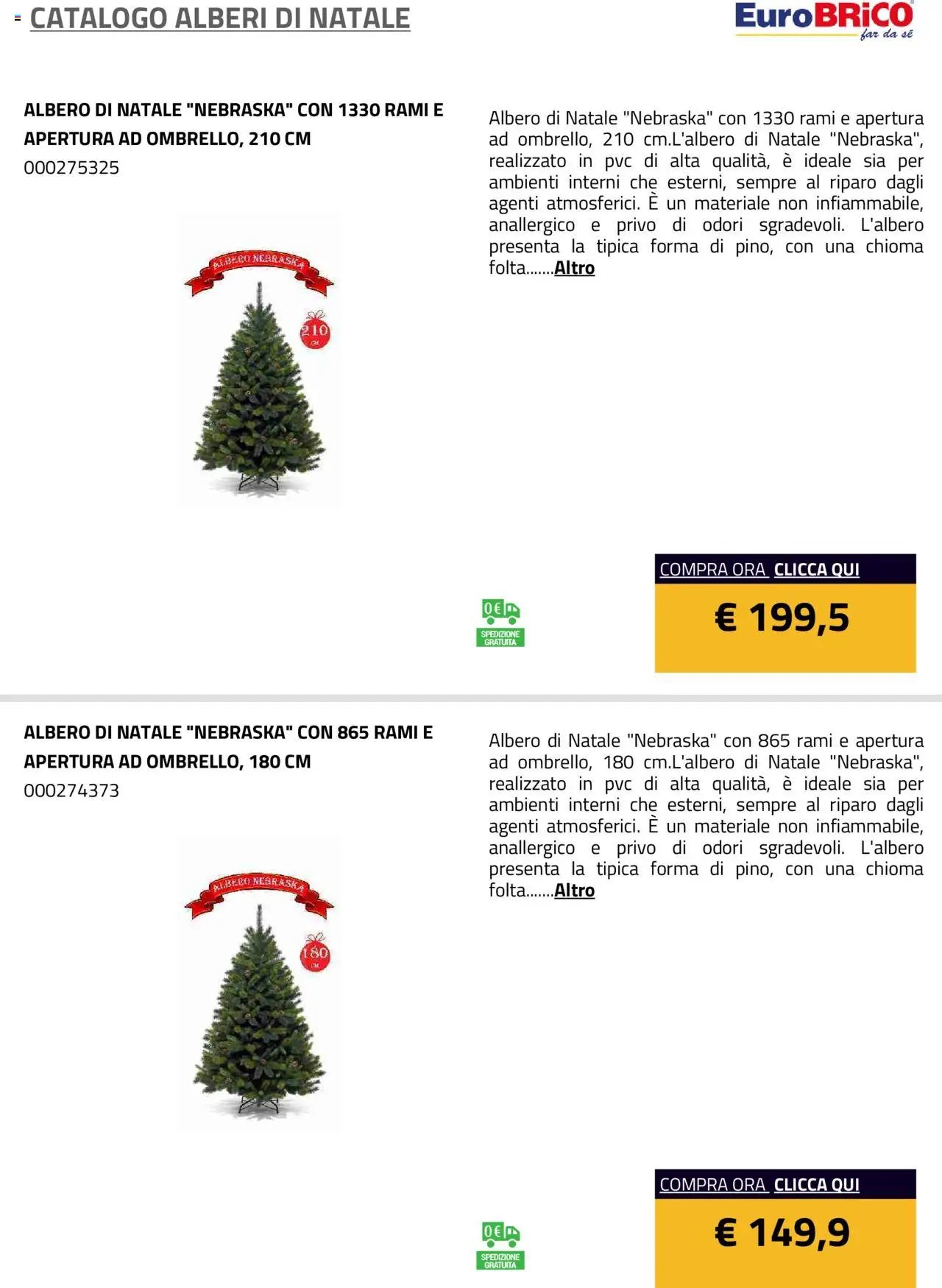 Eurobrico Alberi di Natale catalogo
