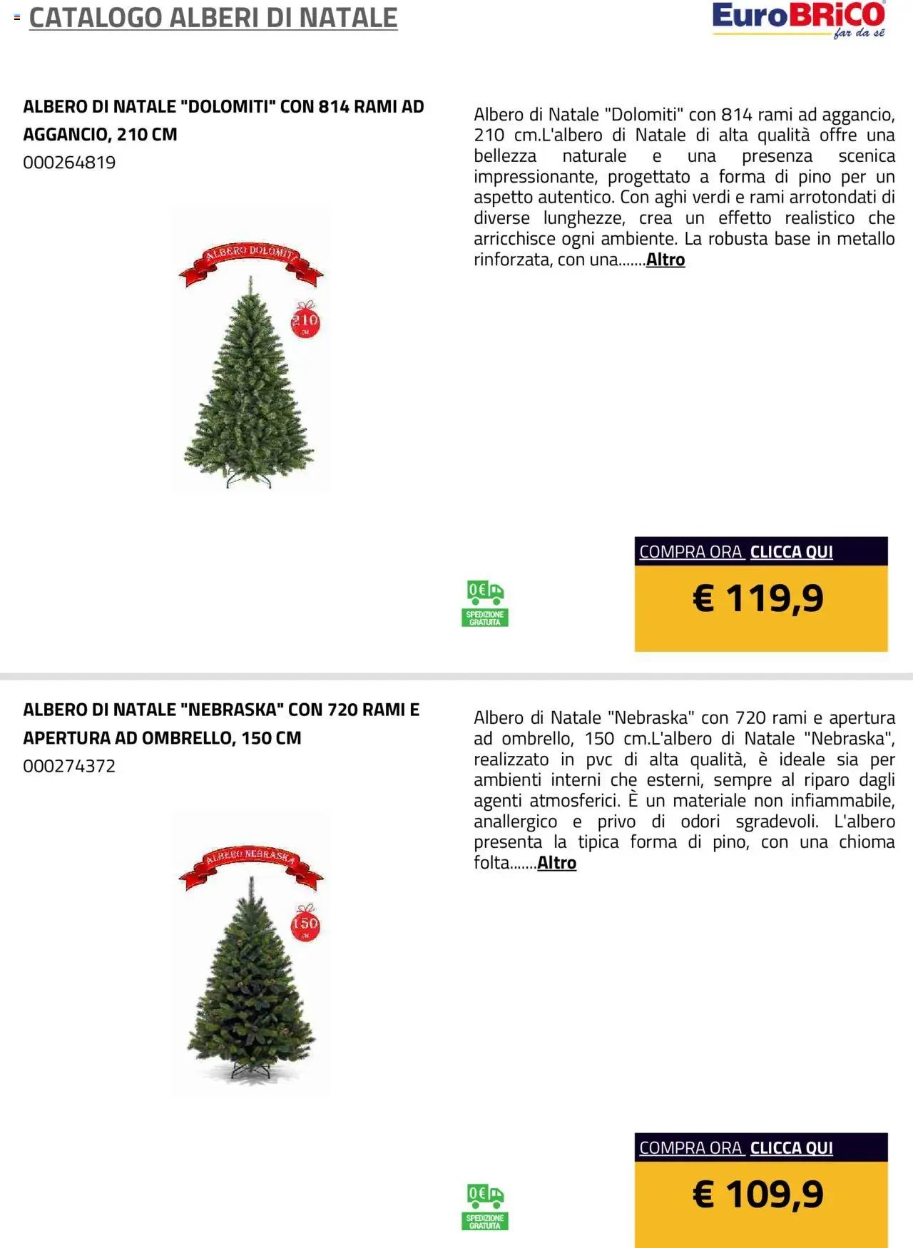 Eurobrico Alberi di Natale catalogo