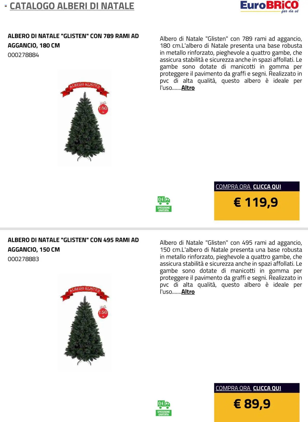 Eurobrico Alberi di Natale catalogo