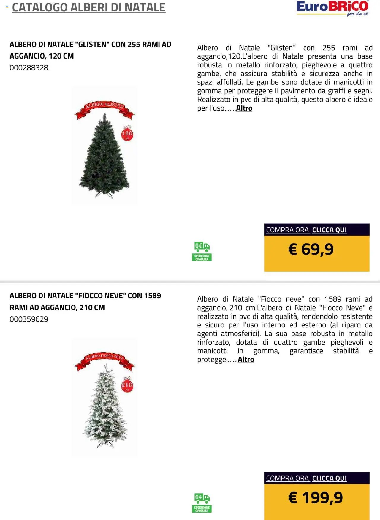 Eurobrico Alberi di Natale catalogo