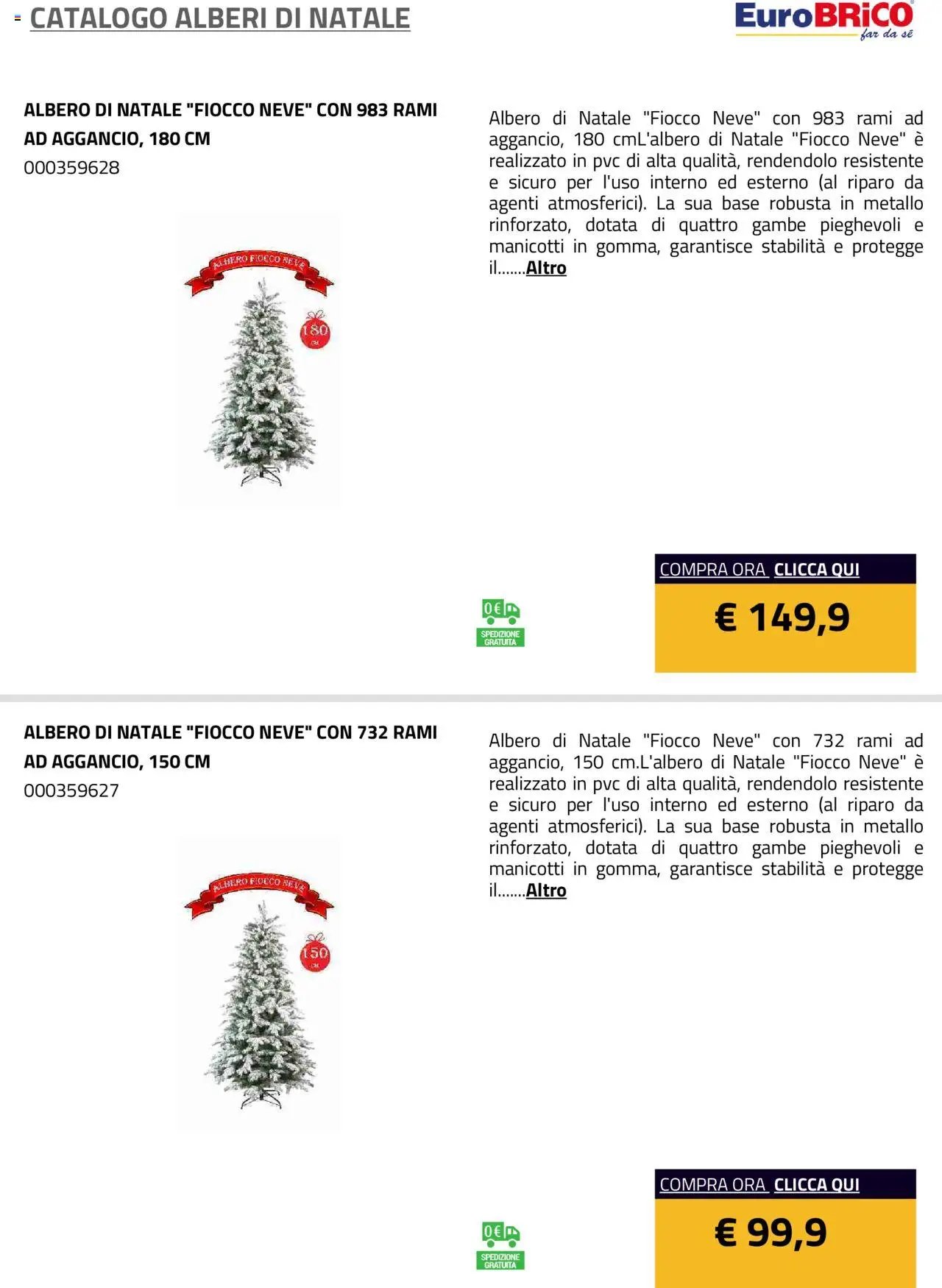 Eurobrico Alberi di Natale catalogo