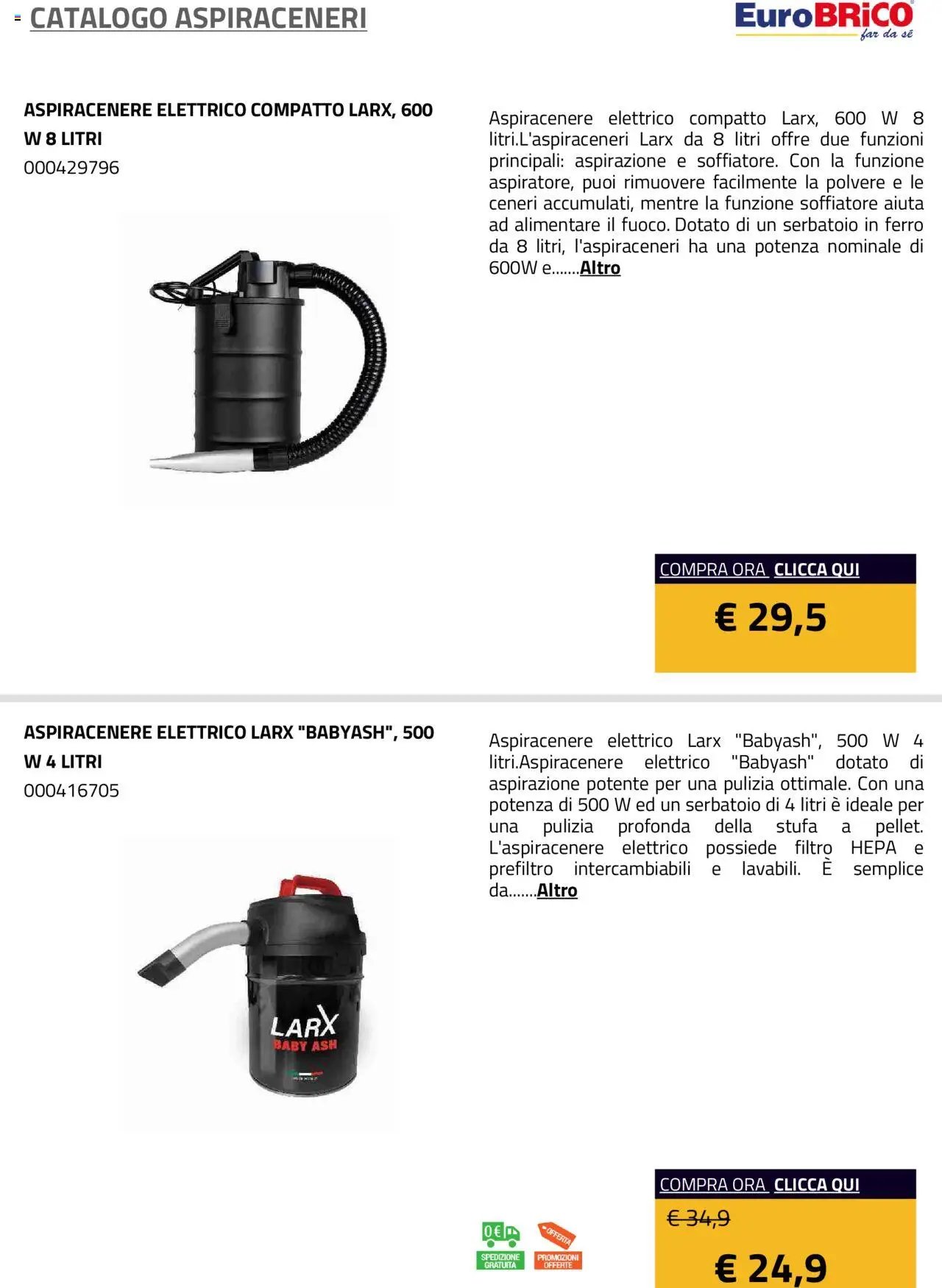 Eurobrico Aspiraceneri catalogo
