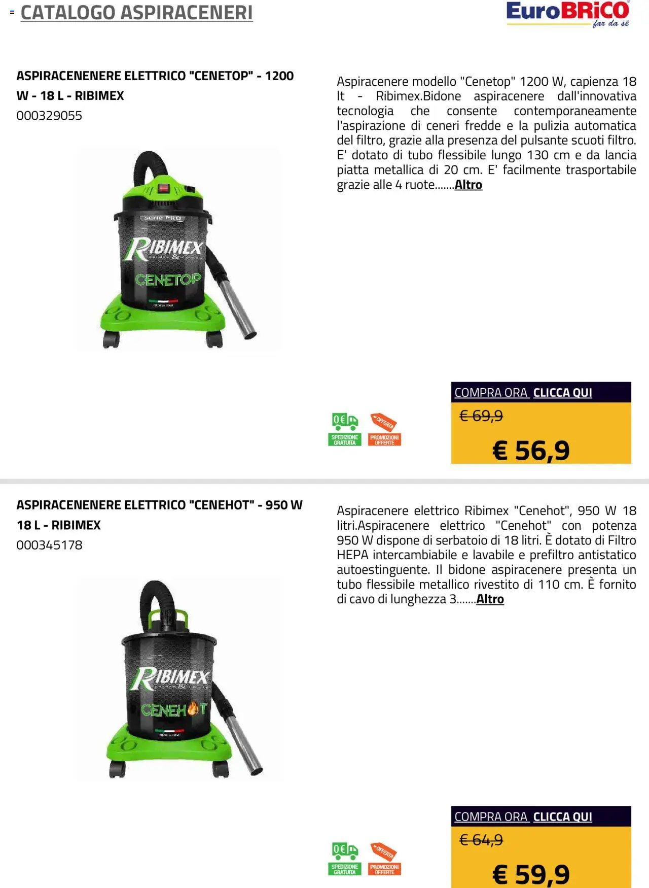 Eurobrico Aspiraceneri catalogo