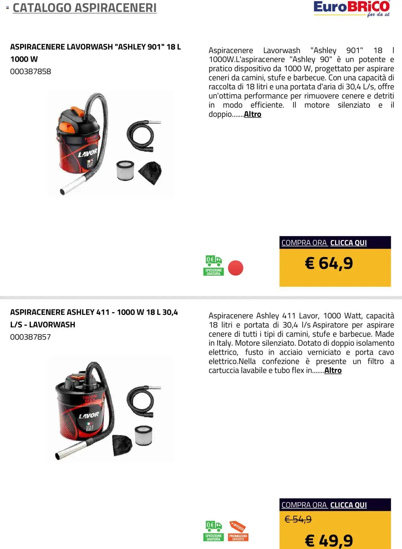 Eurobrico Aspiraceneri catalogo