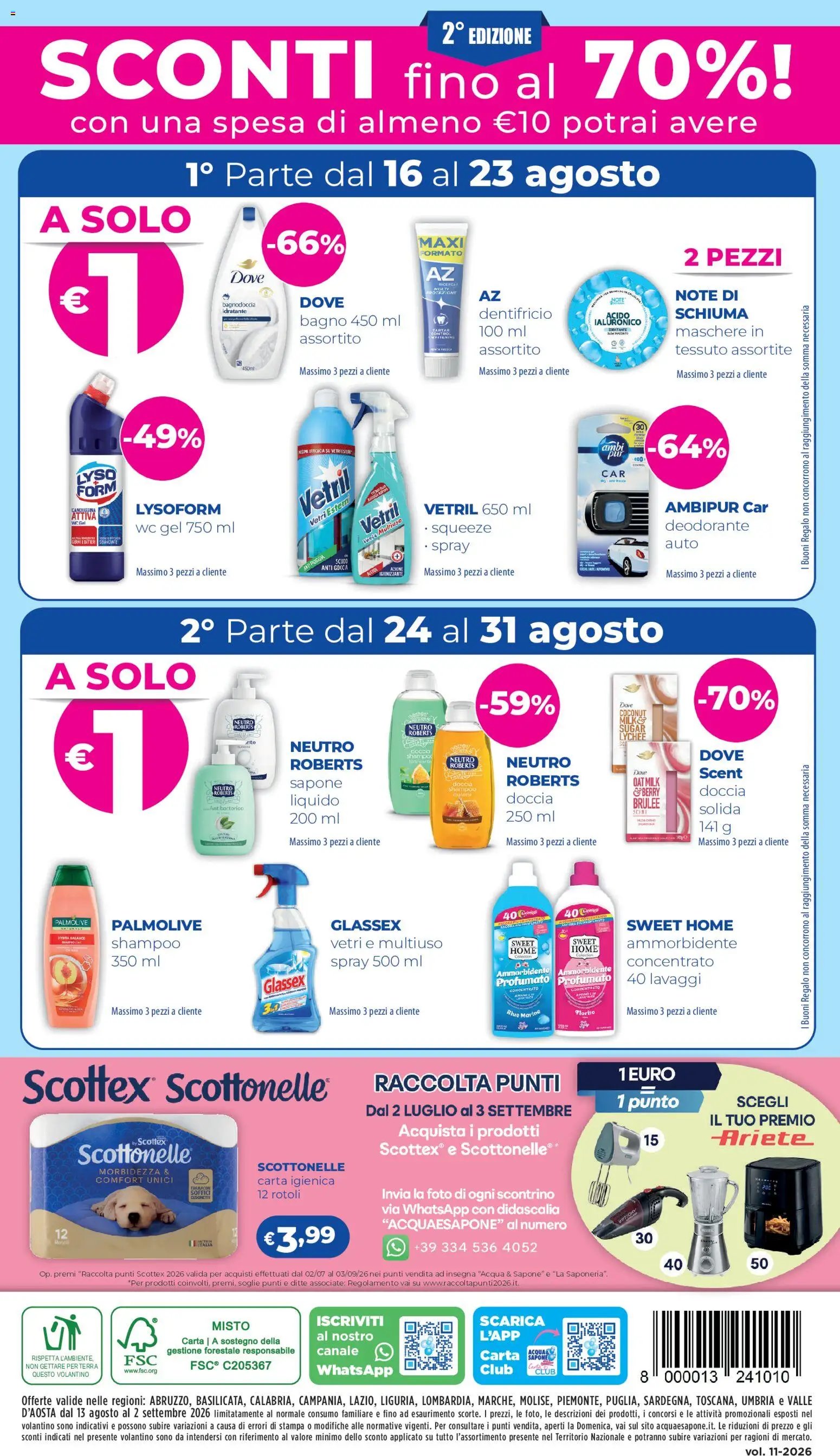 Acqua e Sapone volantino 11/2026