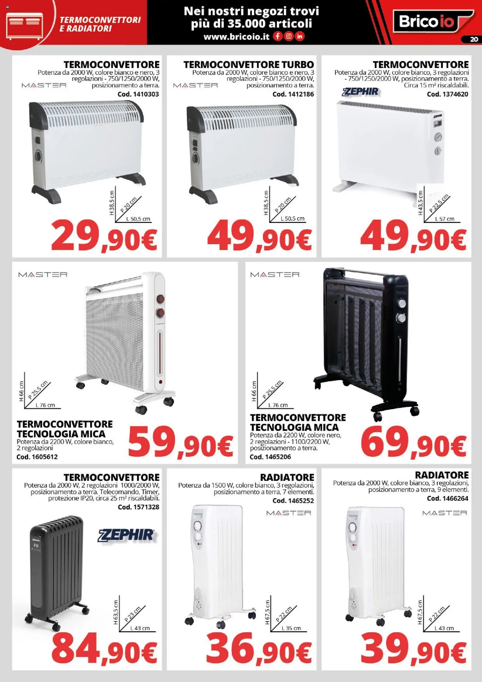Brico io volantino Riscaldamento