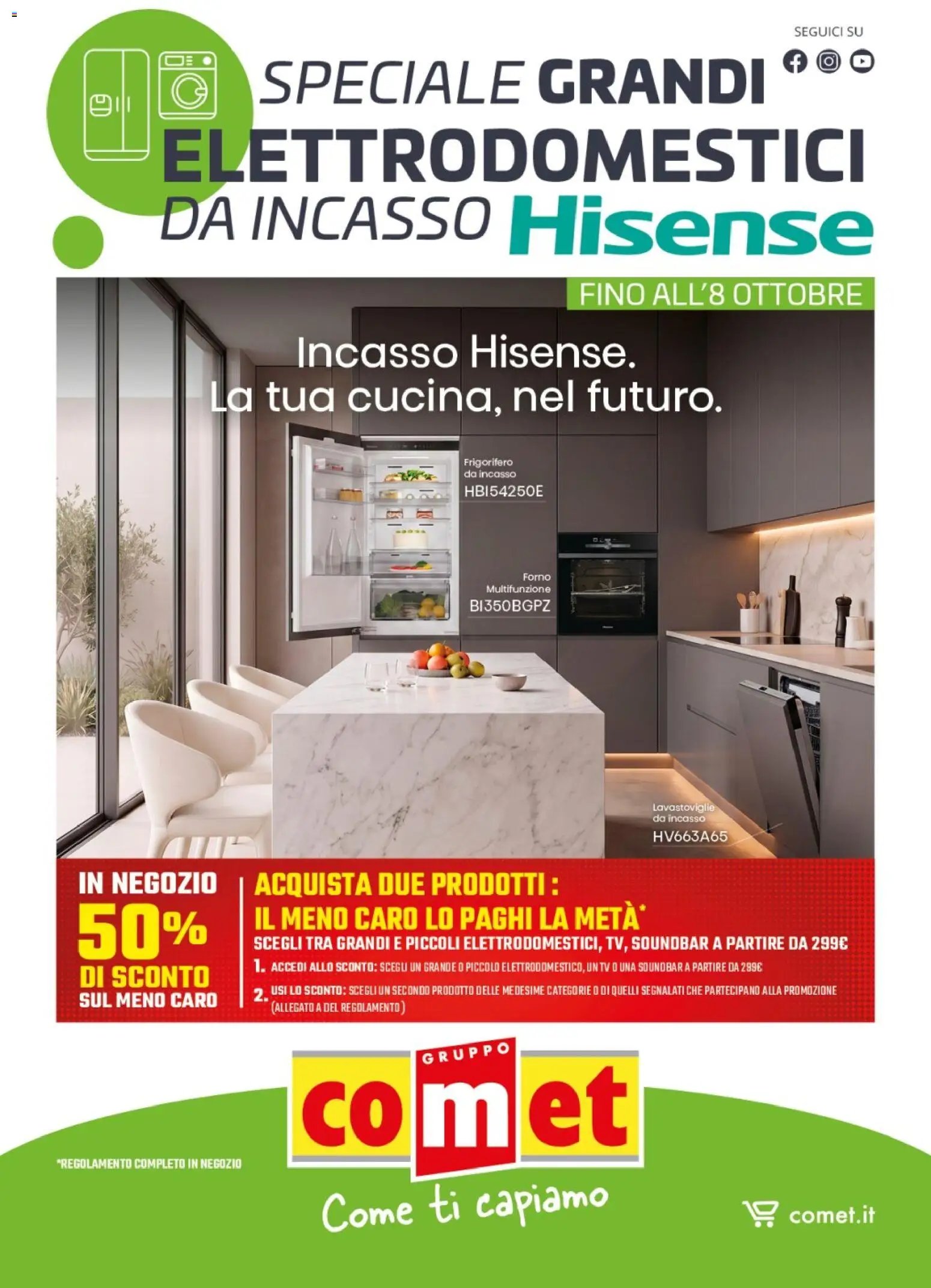 Comet volantino Elettrodomestici Hisense