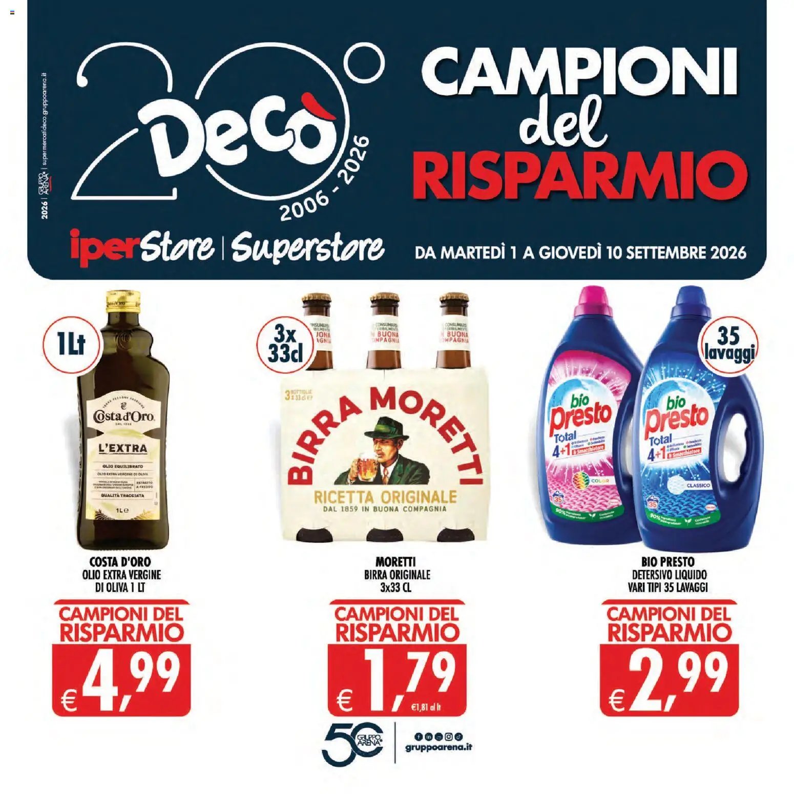 Decò volantino iperStore, Superstore Sicilia