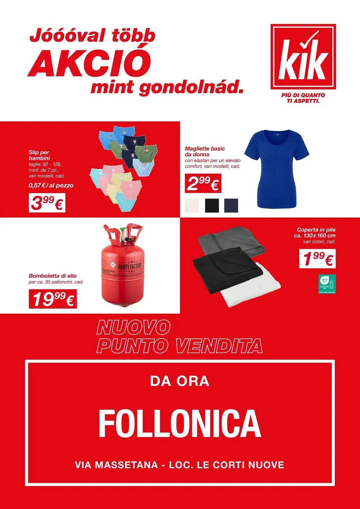 KiK - Nuovo punto vendita