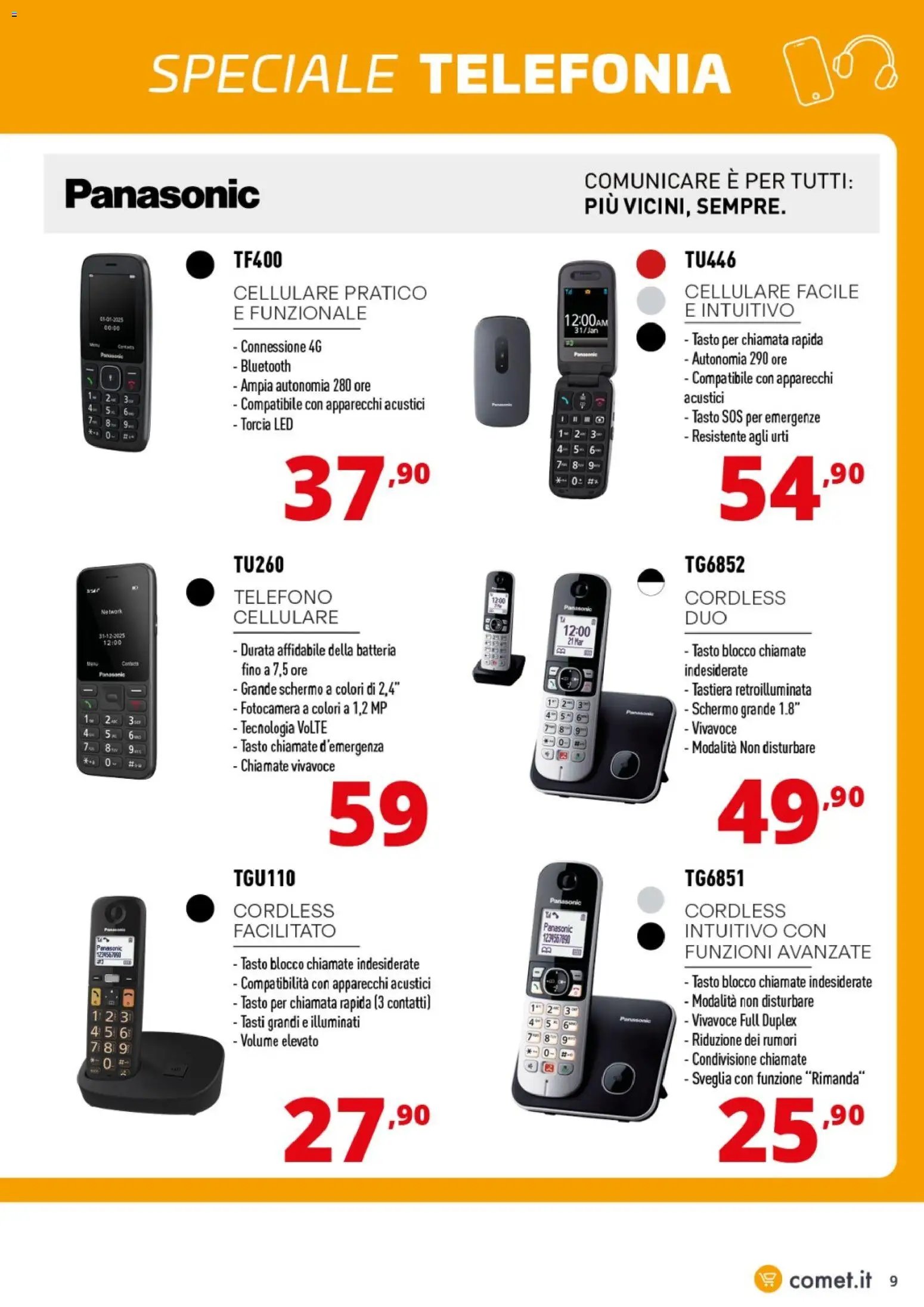 Comet volantino Speciale Telefonia