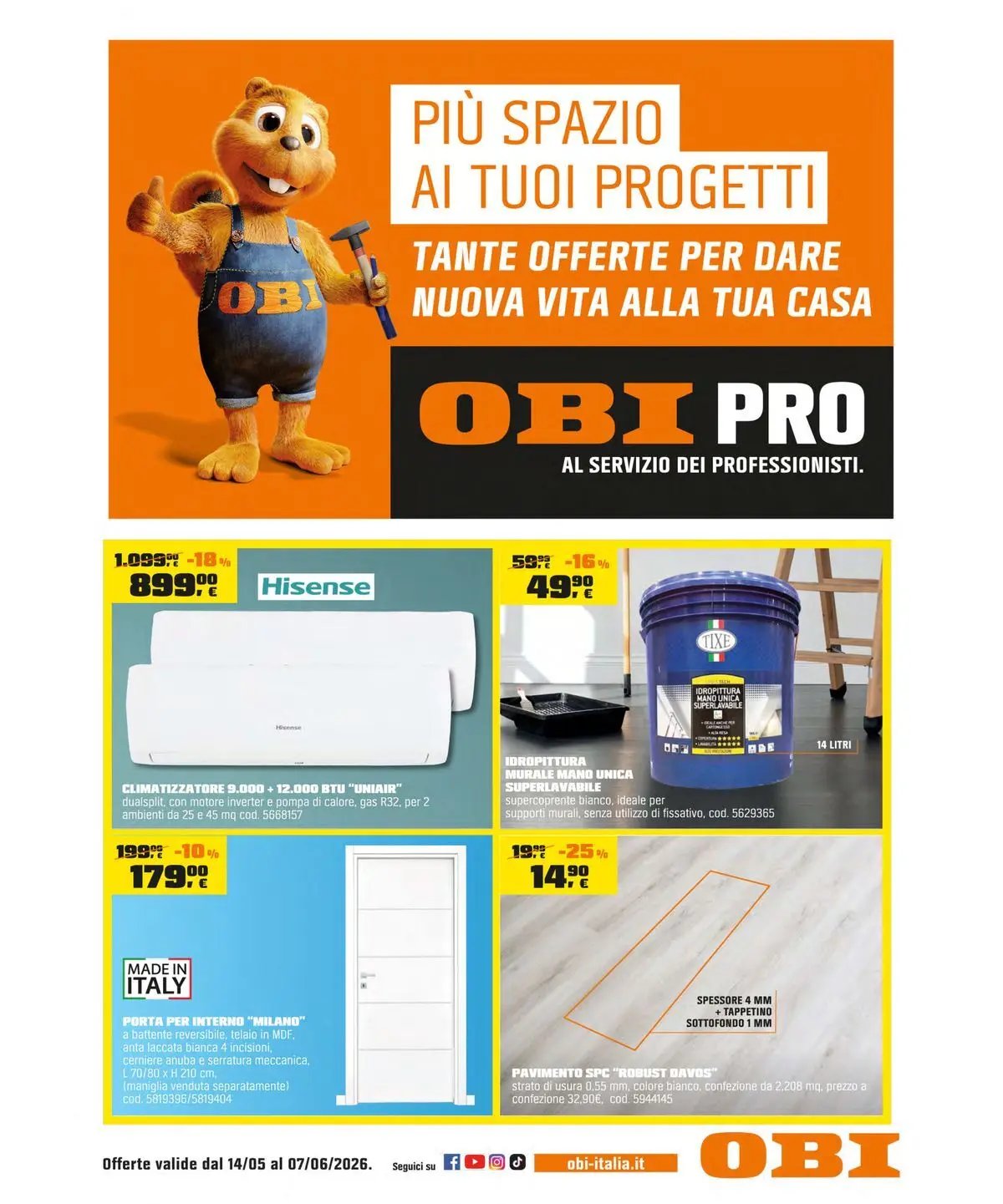OBI - Più spazi ai tuoi progetti (2026-05-15 - 2026-06-07)