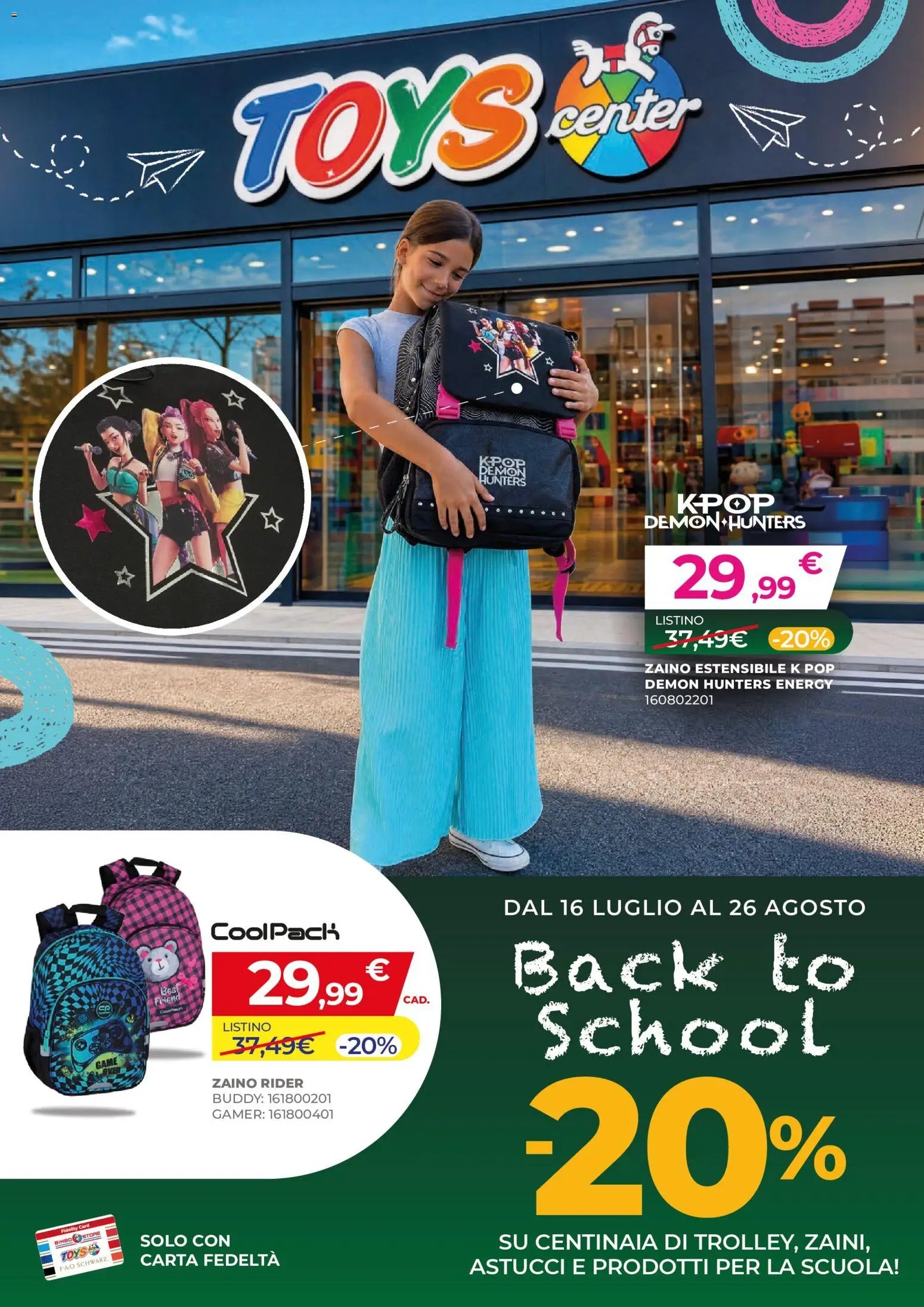 Toys Center volantino Back To School