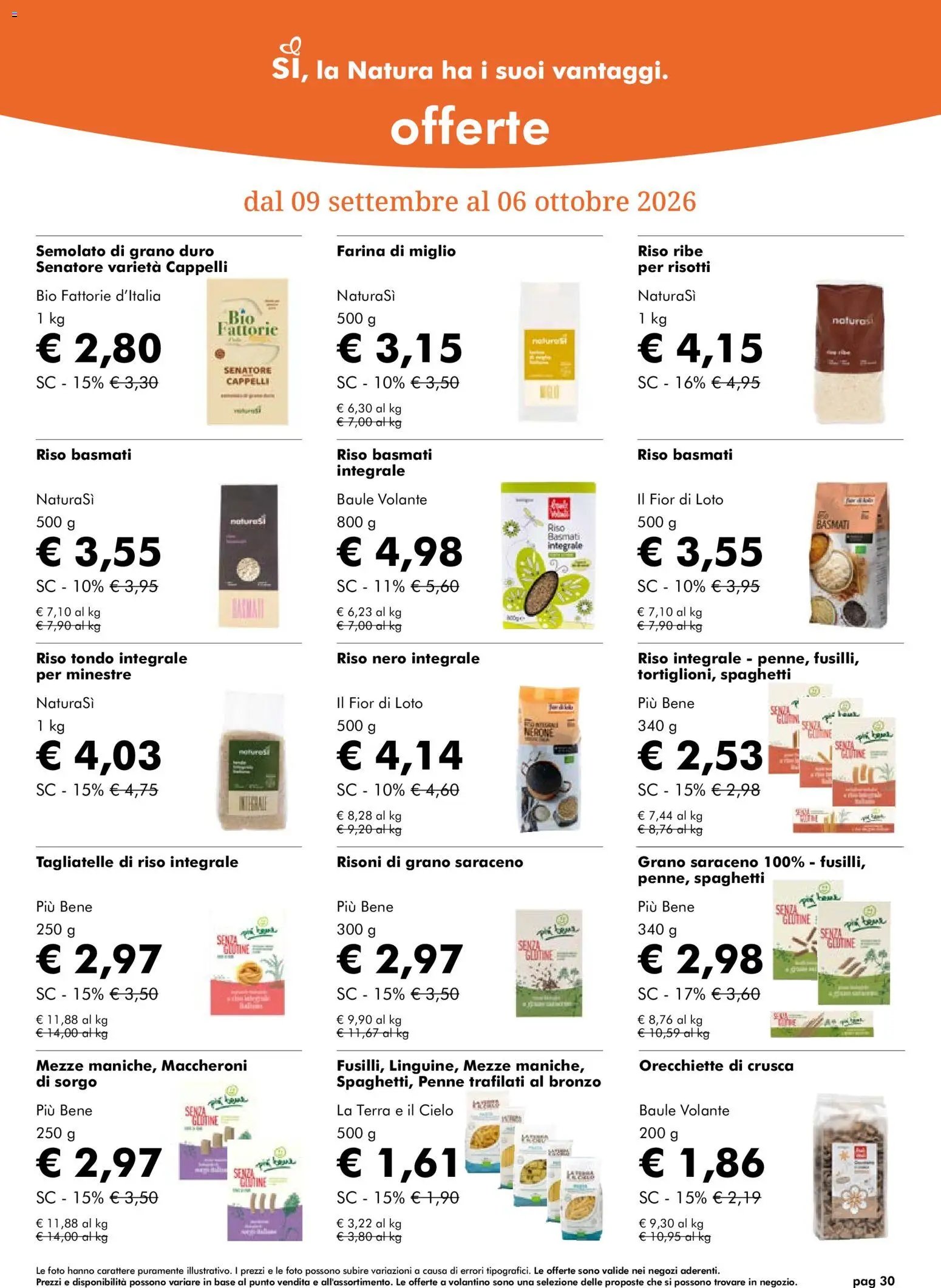 Natura Sì volantino
